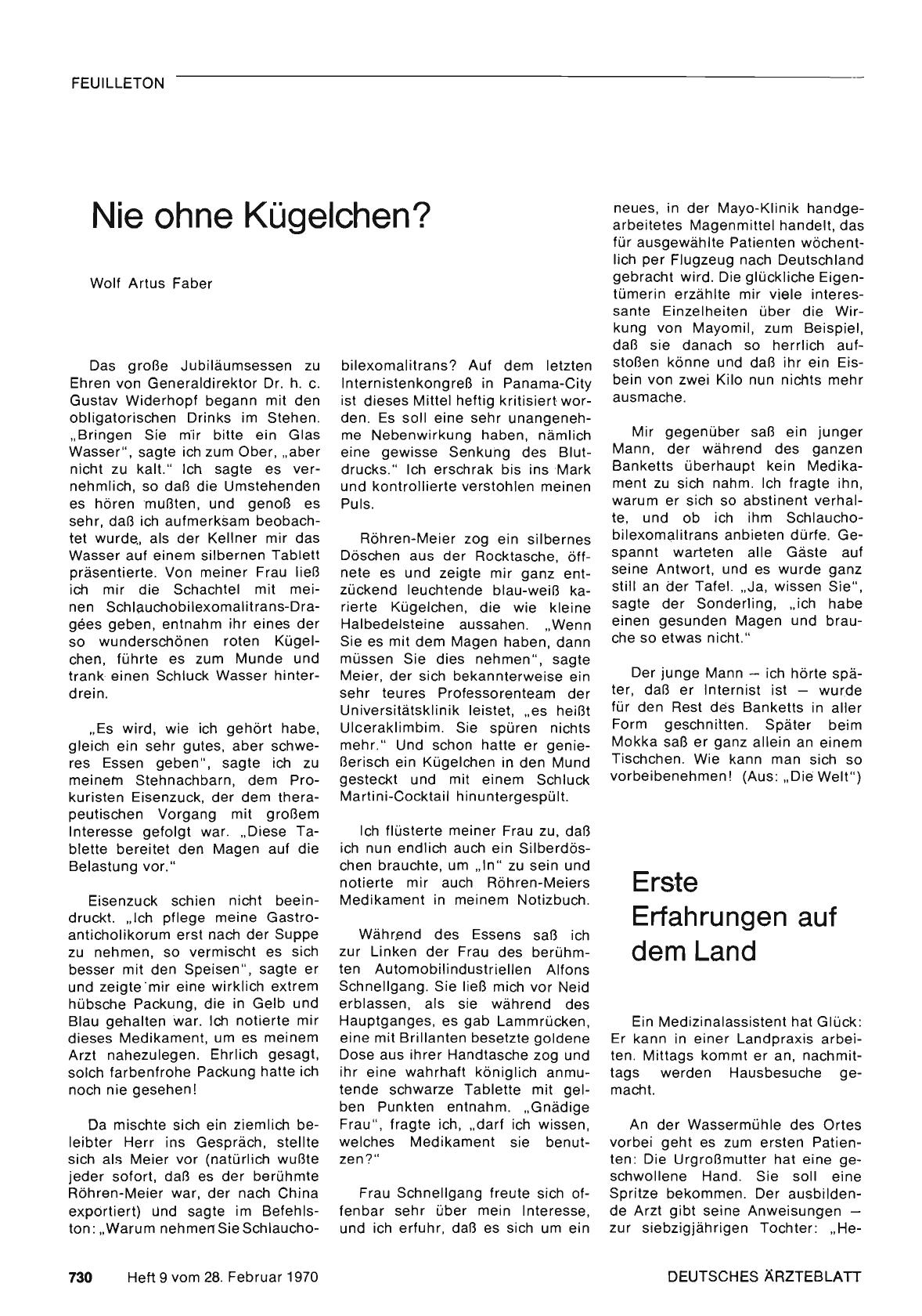 Vorschauseite 1: Nie ohne Kügelchen?