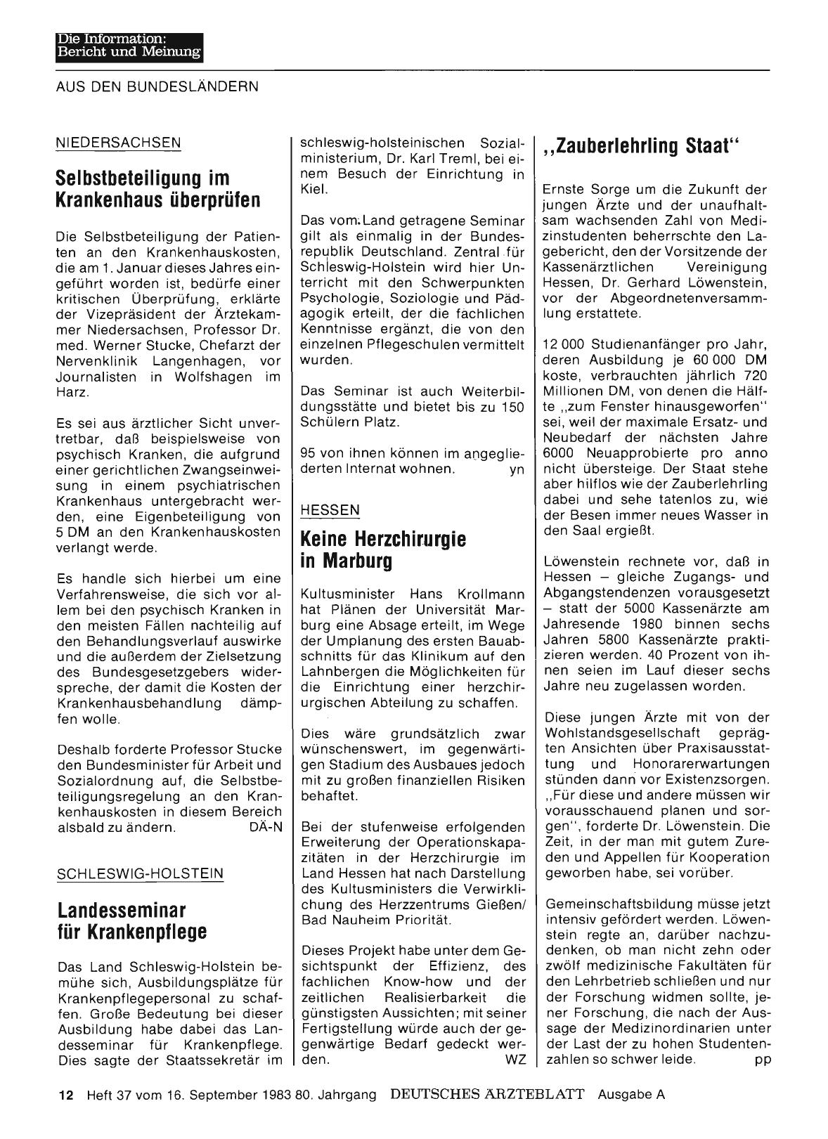 Vorschauseite 1: HESSEN: Keine Herzchirurgie in Marburg