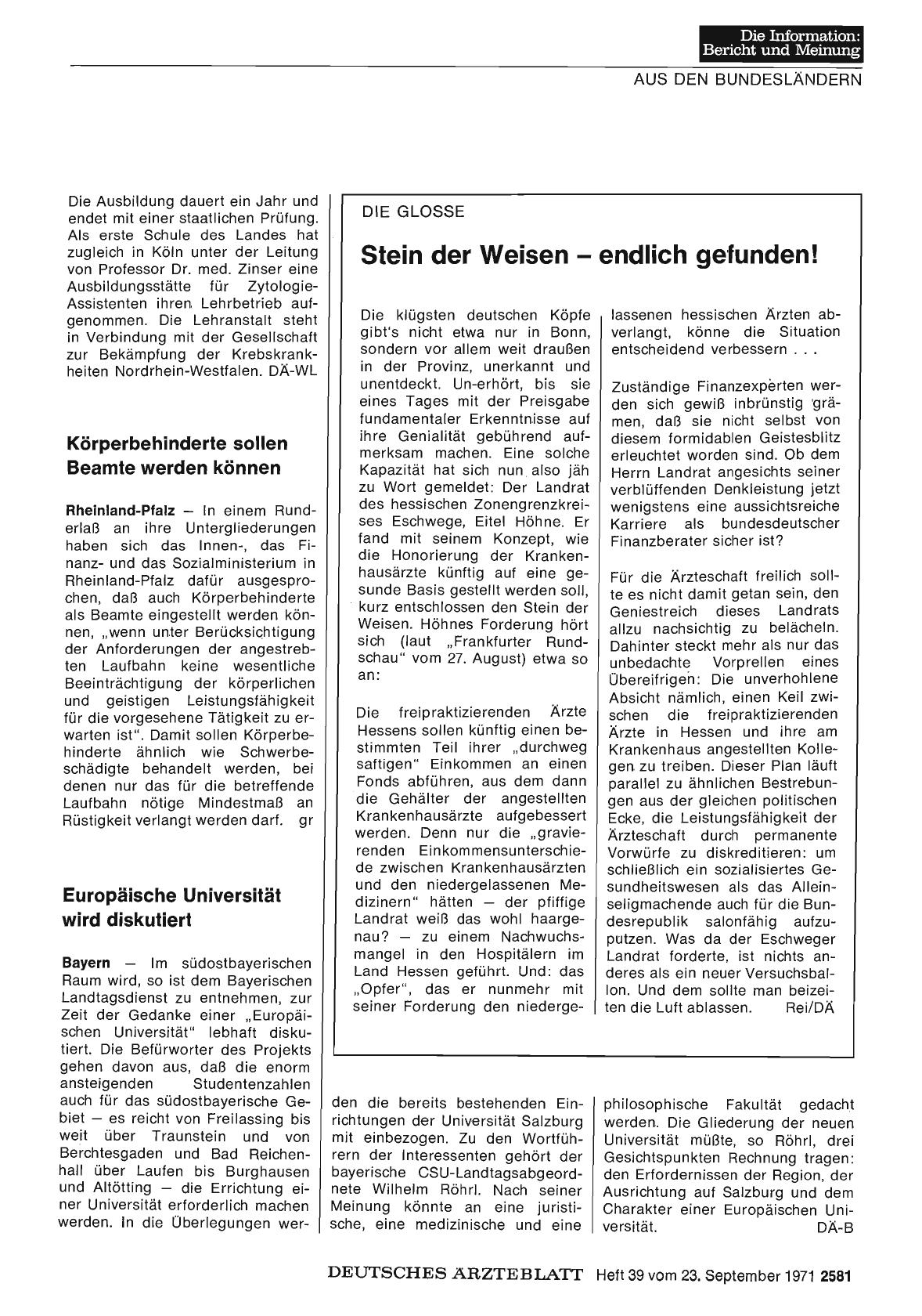 Vorschauseite 1: Stein der Weisen endlich gefunden!