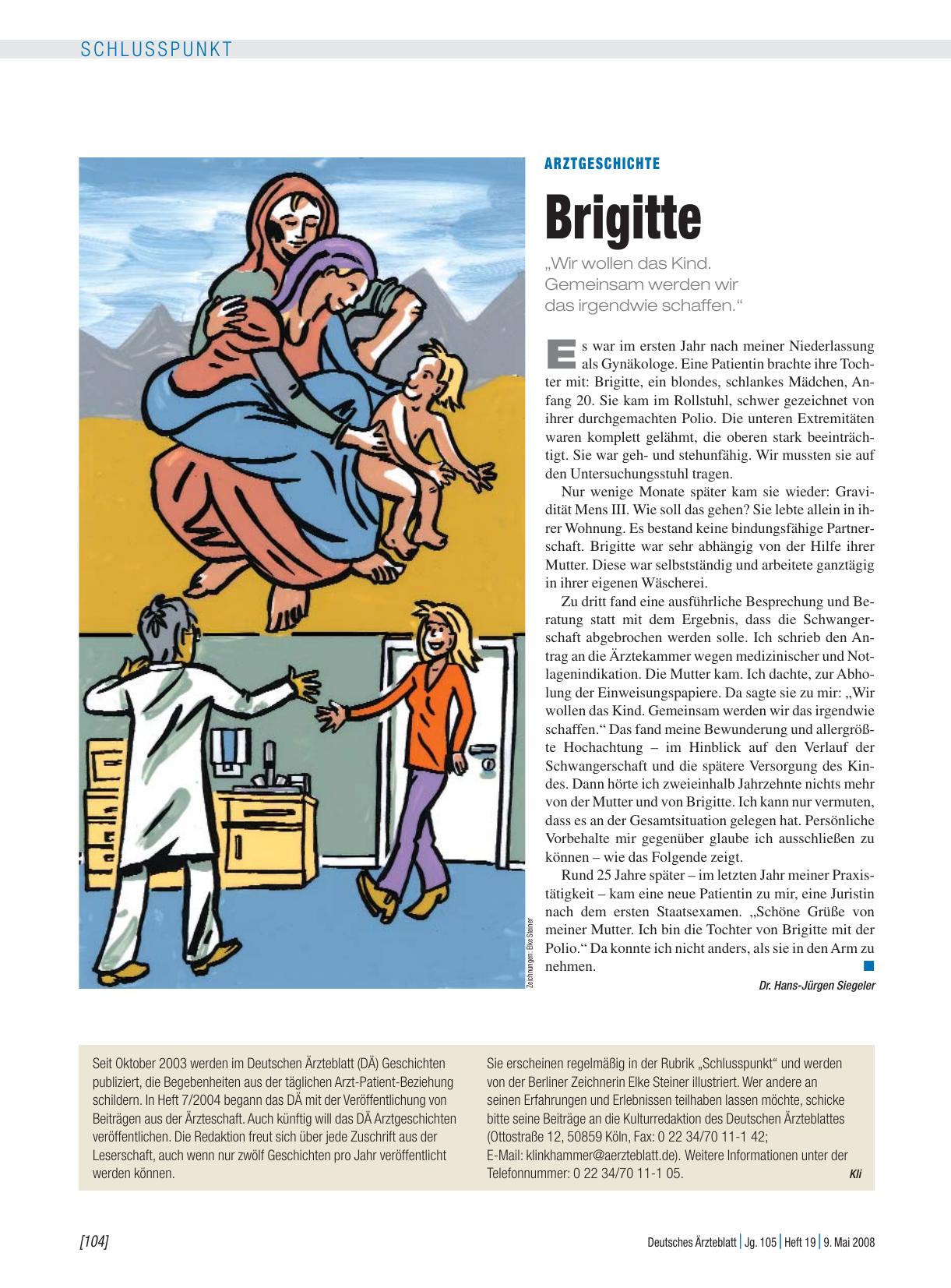 Vorschauseite 1: Arztgeschichte: Brigitte