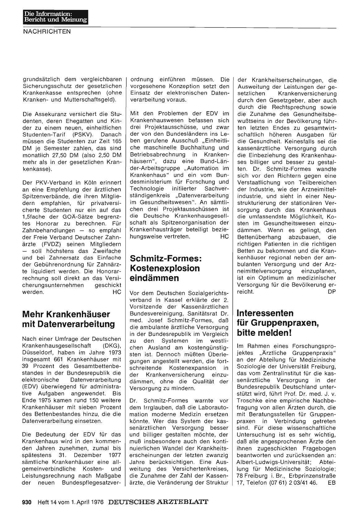 Vorschauseite 1: Mehr Krankenhäuser mit Datenverarbeitung