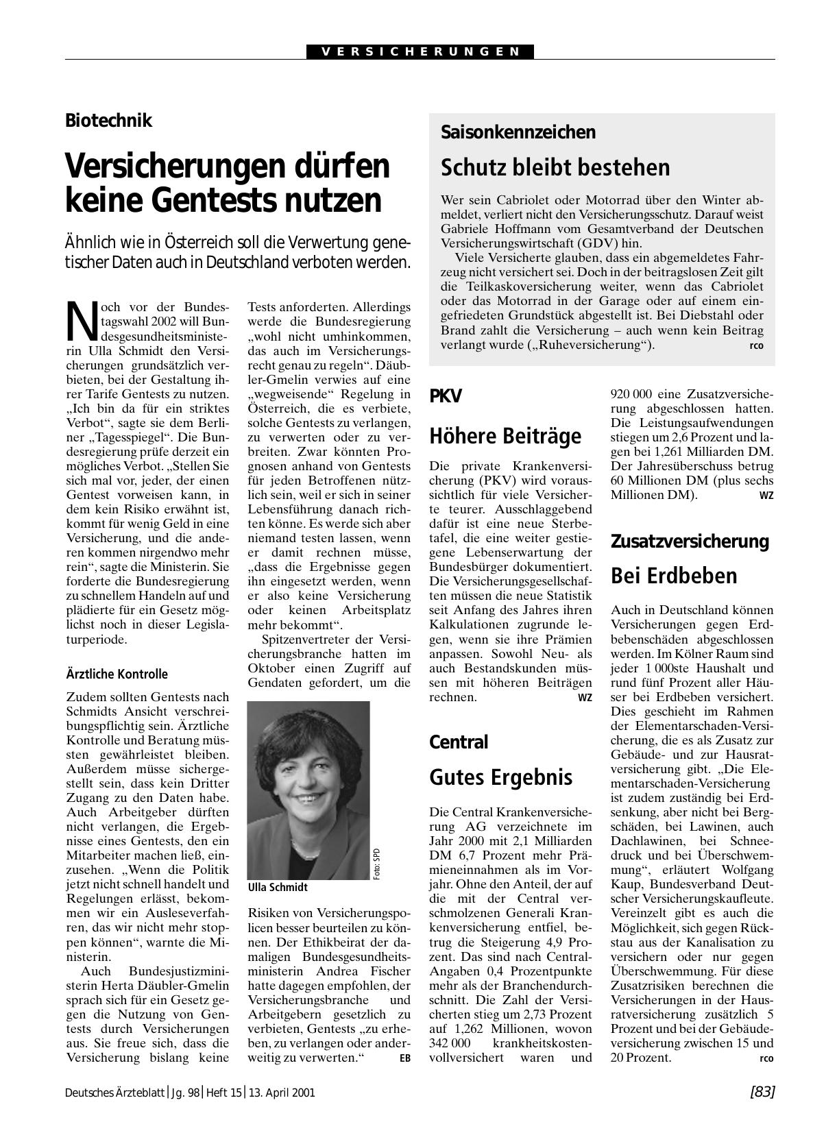 Vorschauseite 1: Central: Gutes Ergebnis