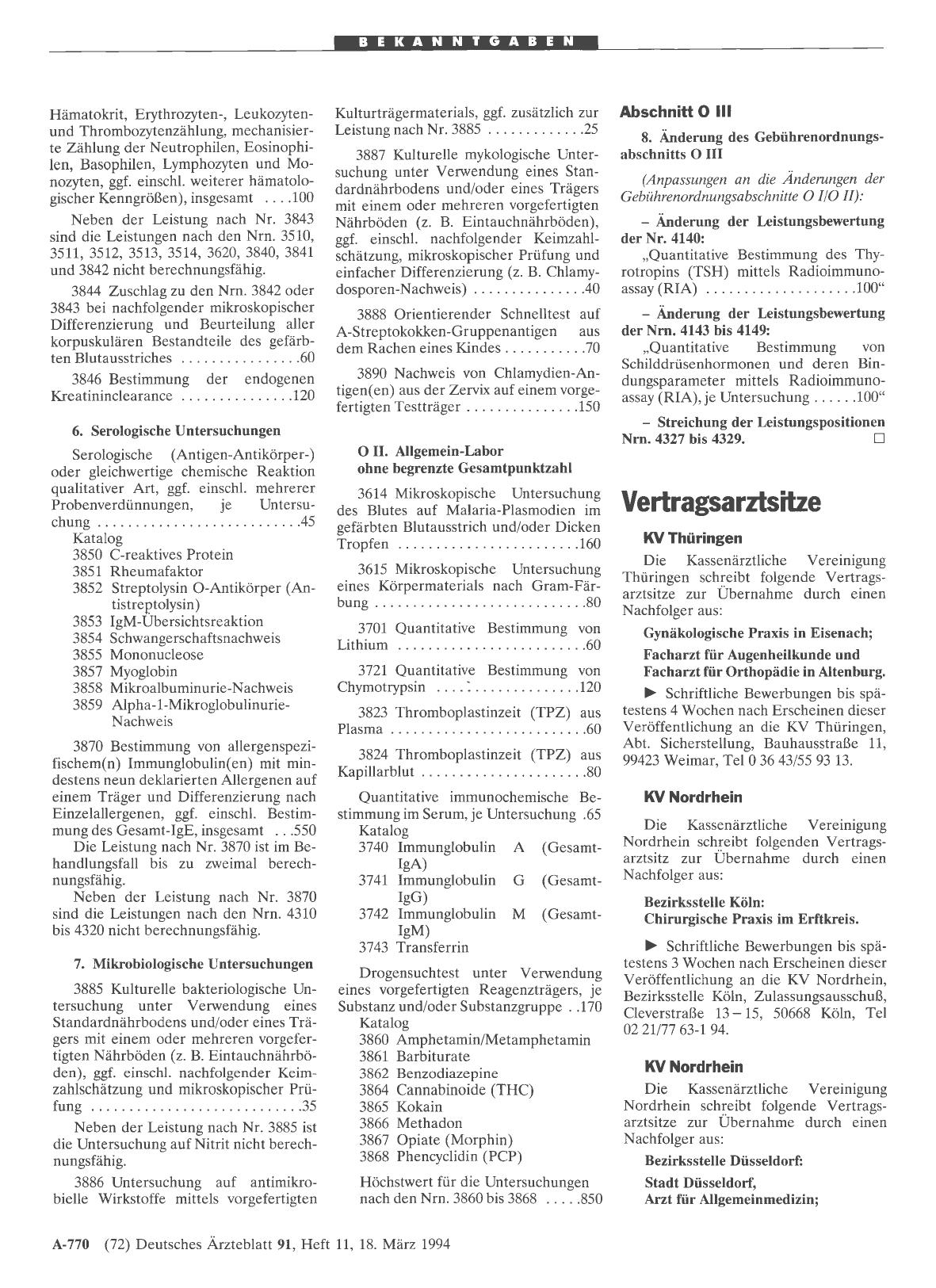 Vorschauseite 1: Vertragsarztsitze