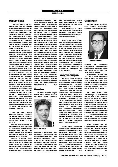 Vorschauseite 1: Gestorben