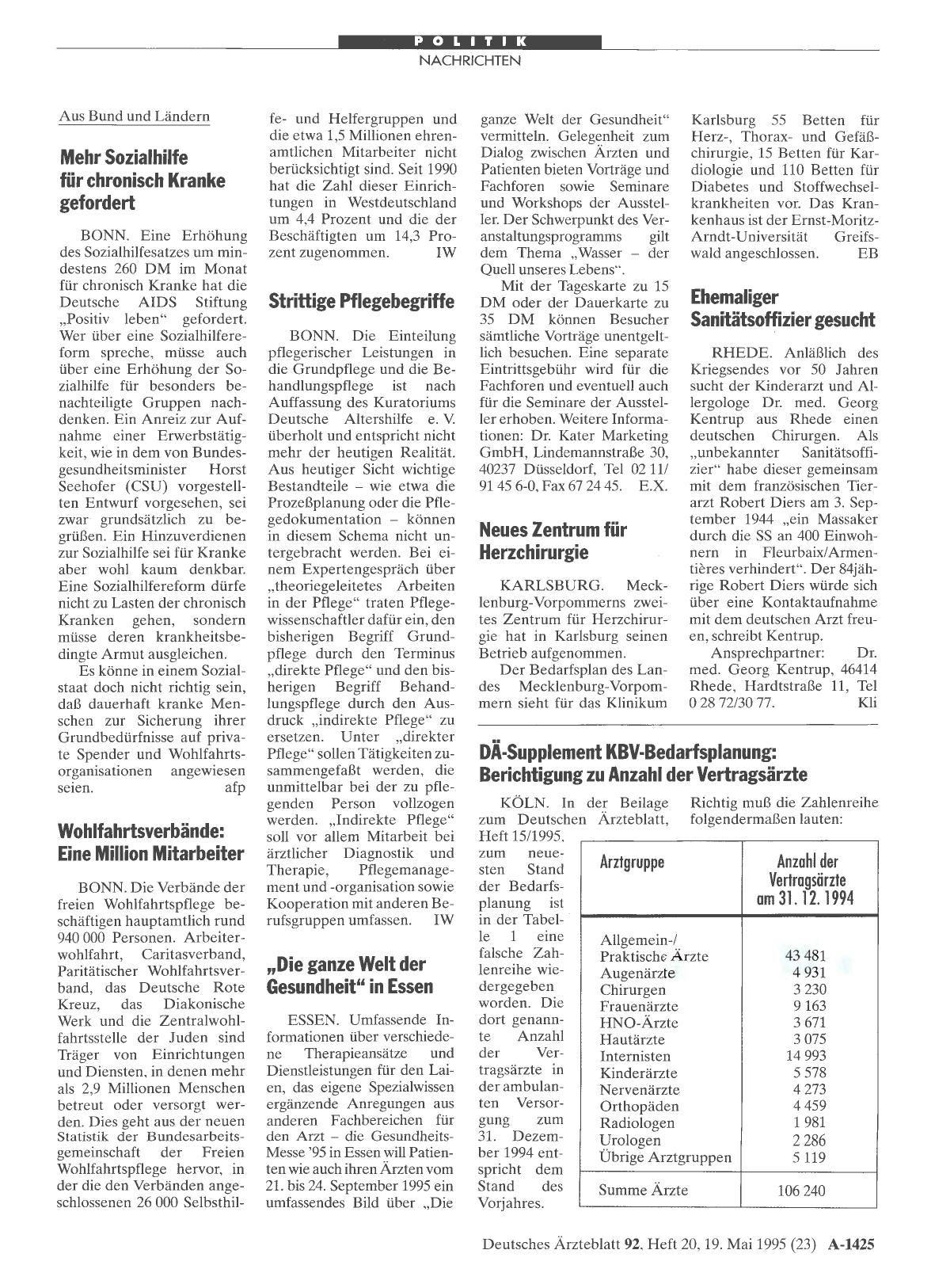 Vorschauseite 1: „Die ganze Welt der Gesundheit“ in Essen