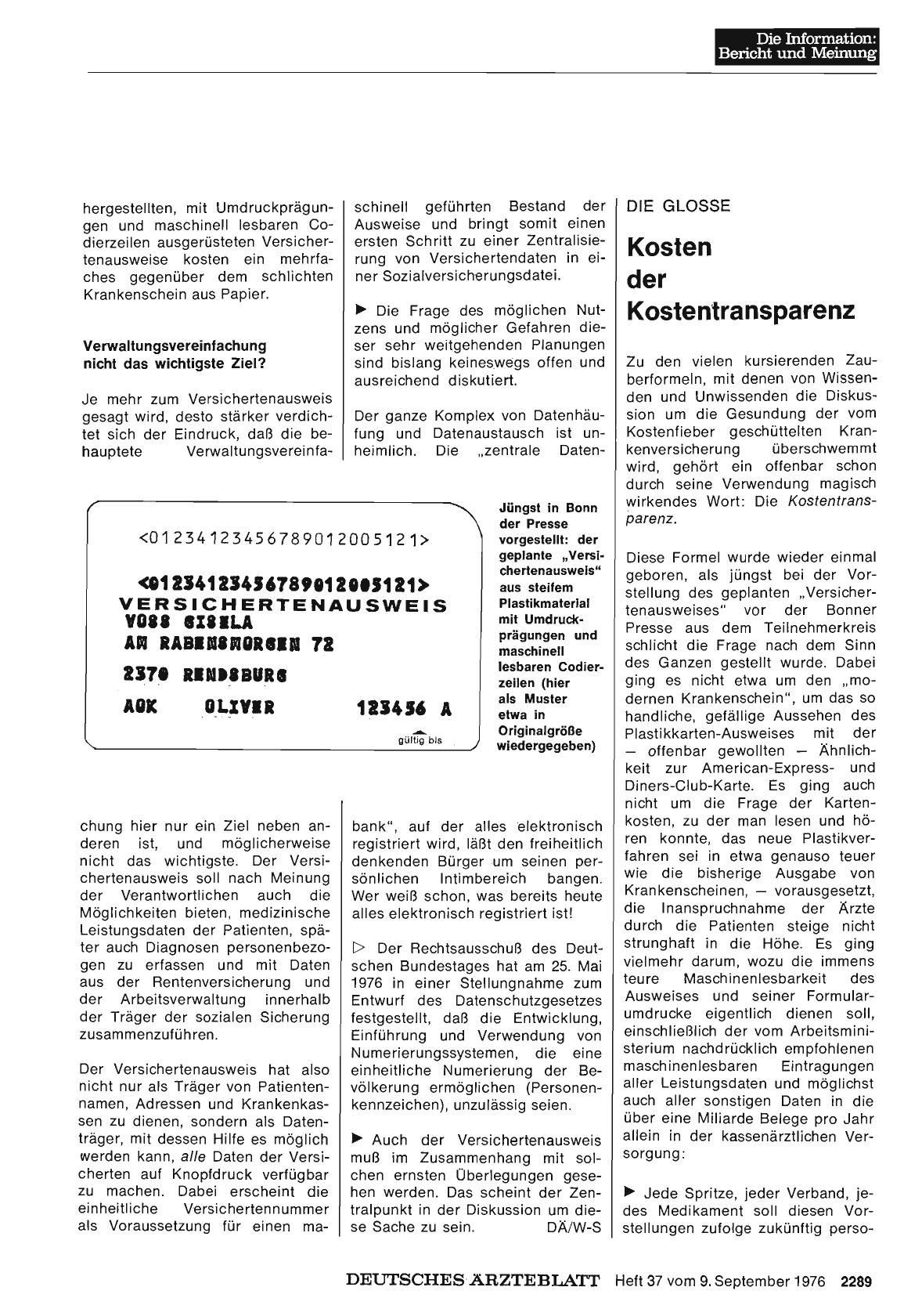 Vorschauseite 1: Kosten der Kostentransparenz