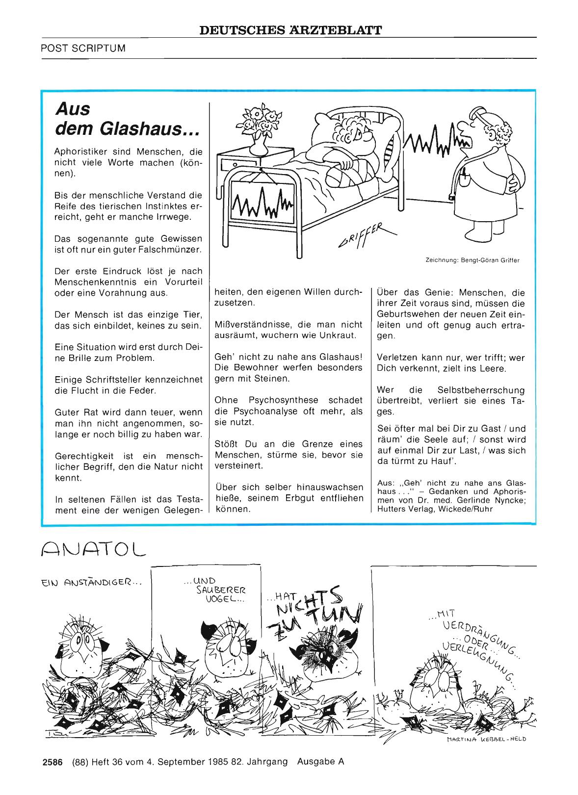 Vorschauseite 1: Aus dem Glashaus. ..