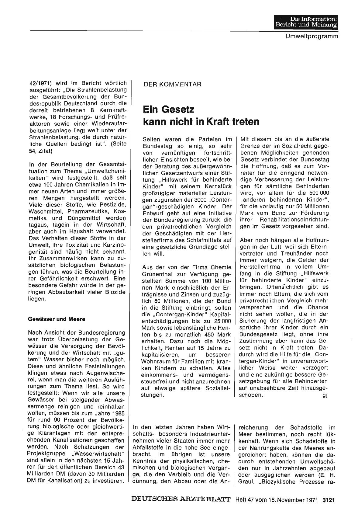 Vorschauseite 1: Ein Gesetz kann nicht in Kraft treten