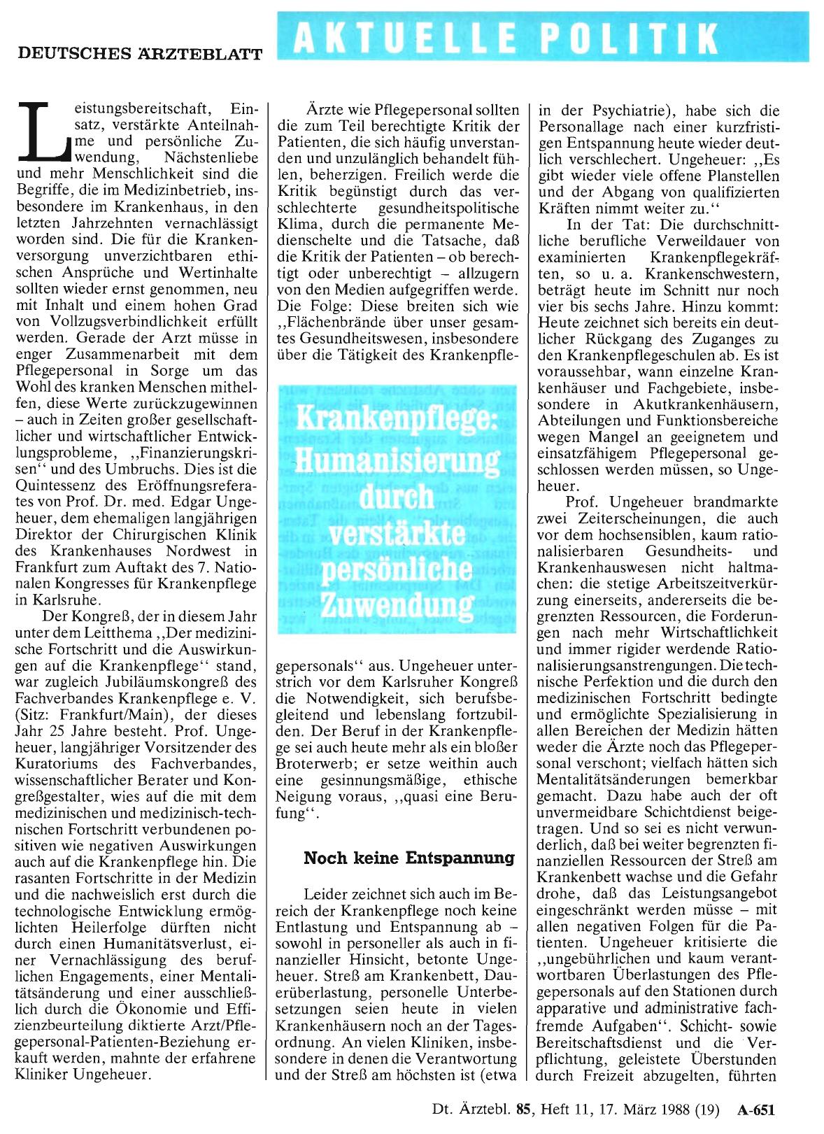 Vorschauseite 1: Krankenpflege: Humanisierung durch verstärkte persönliche Zuwendung
