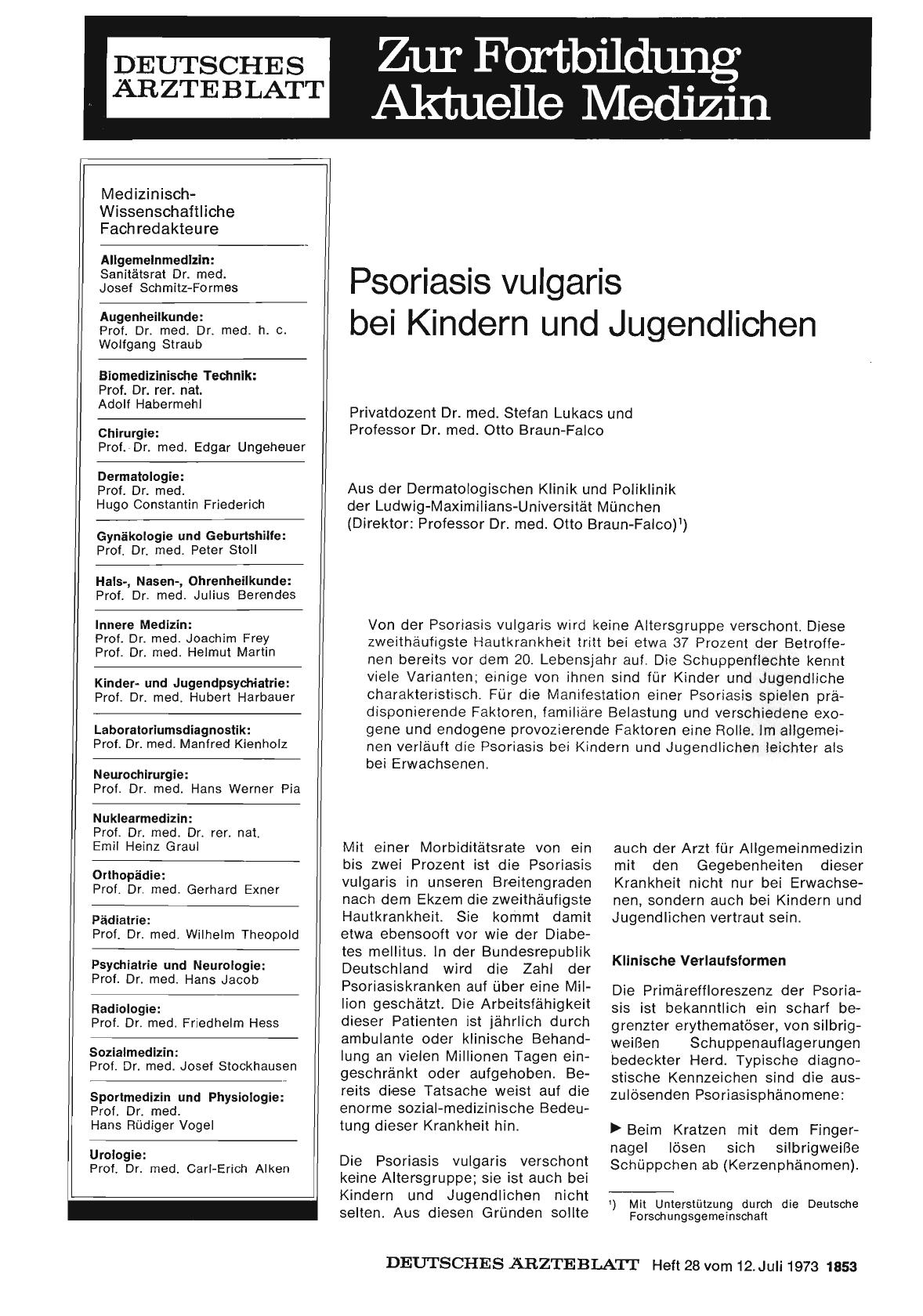 Vorschauseite 1: Psoriasis vulgaris bei Kindern und Jugendlichen