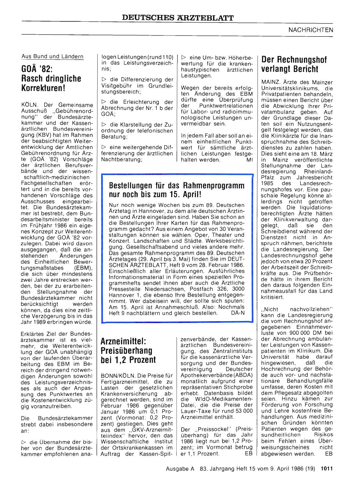 Vorschauseite 1: Der Rechnungshof verlangt Bericht