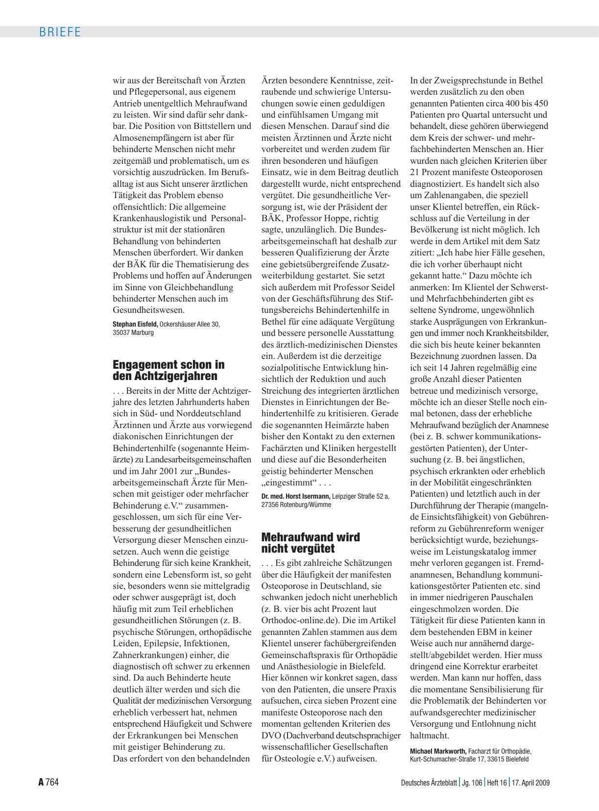 Vorschauseite 1: Behinderte Menschen: Engagement schon in den Achtzigerjahren