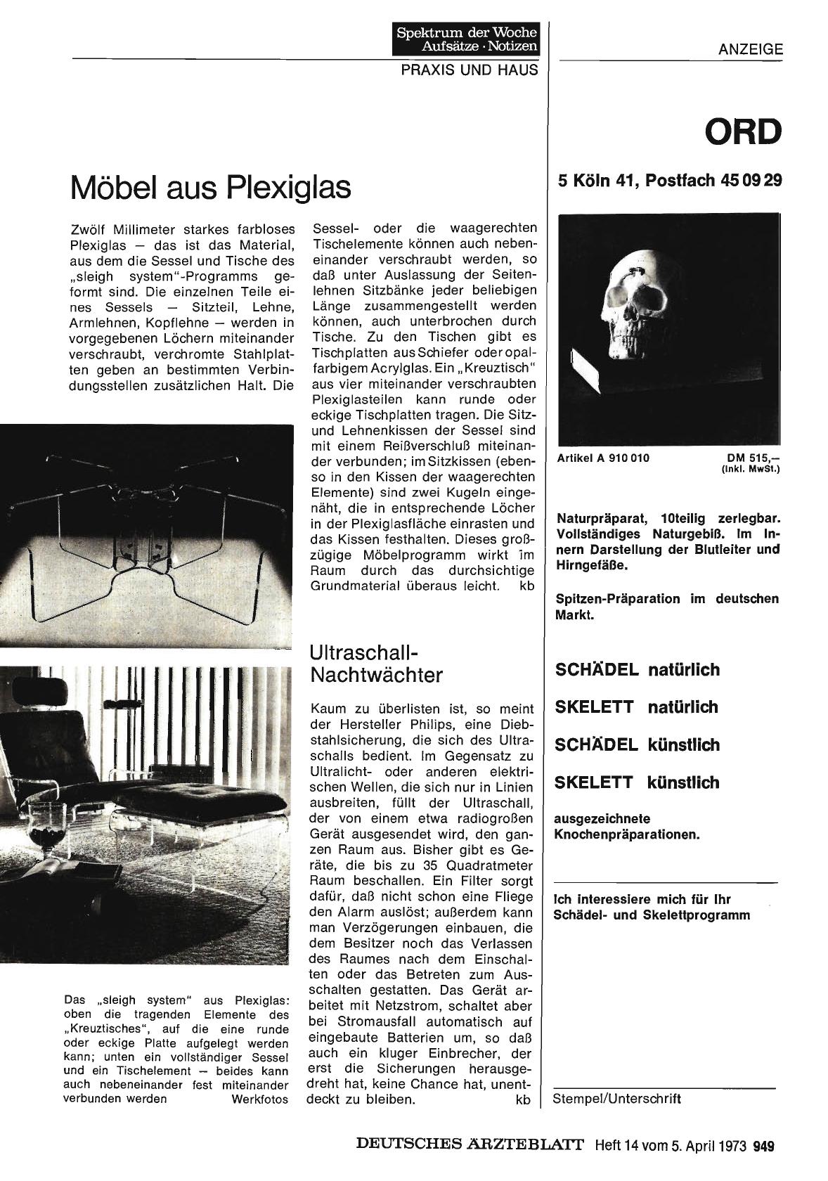 Vorschauseite 1: Möbel aus Plexiglas