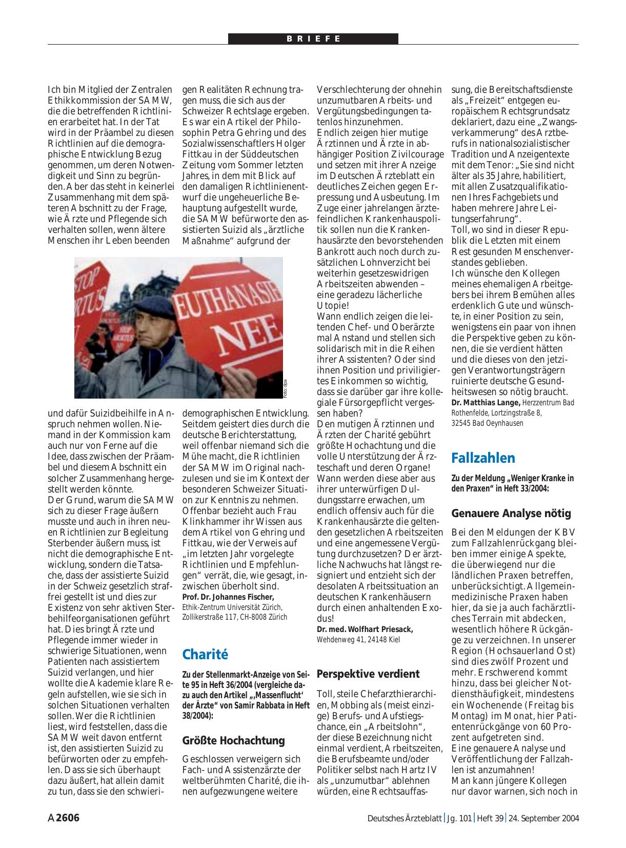 Vorschauseite 1: Fallzahlen: Genauere Analyse nötig