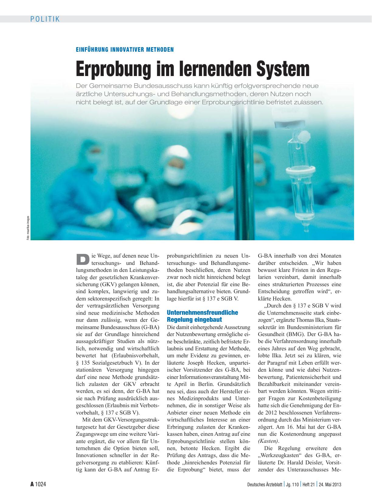 Vorschauseite 1: Einführung innovativer Methoden: Erprobung im lernenden System