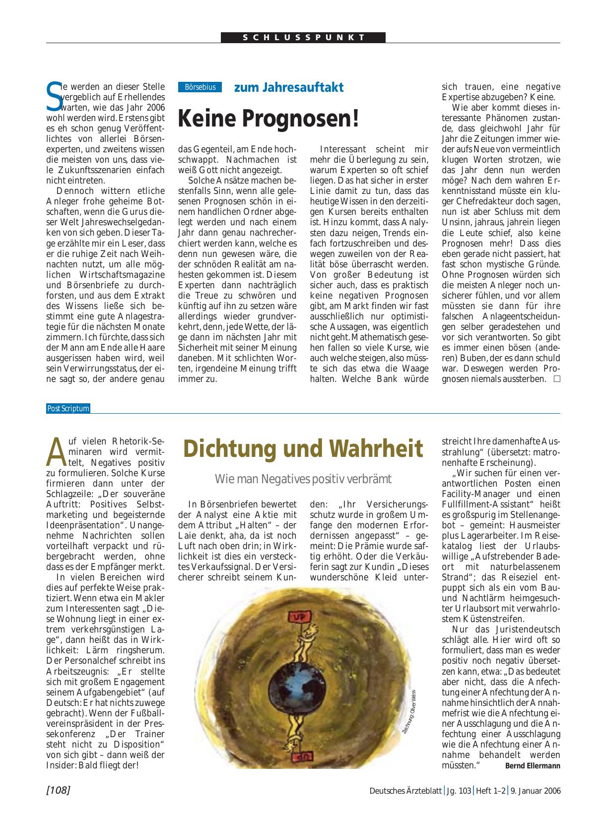 Vorschauseite 1: Dichtung und Wahrheit: Wie man Negatives positiv verbrämt