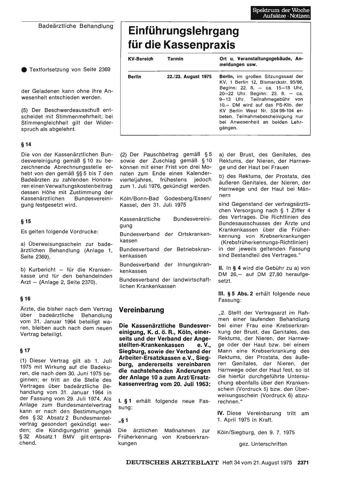 Vorschauseite 1: Vereinbarung