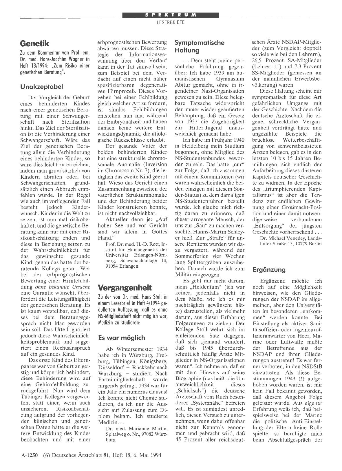 Vorschauseite 1: Vergangenheit: Es war möglich