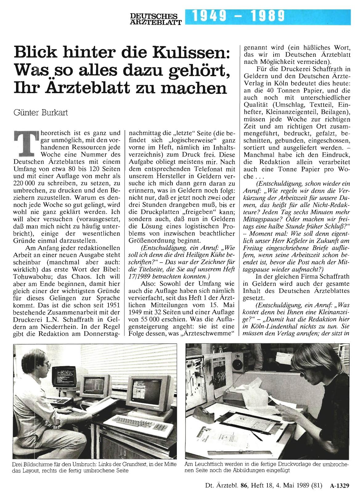 Vorschauseite 1: Blick hinter die Kulissen: Was so alles dazu gehört, Ihr Ärzteblatt zu machen