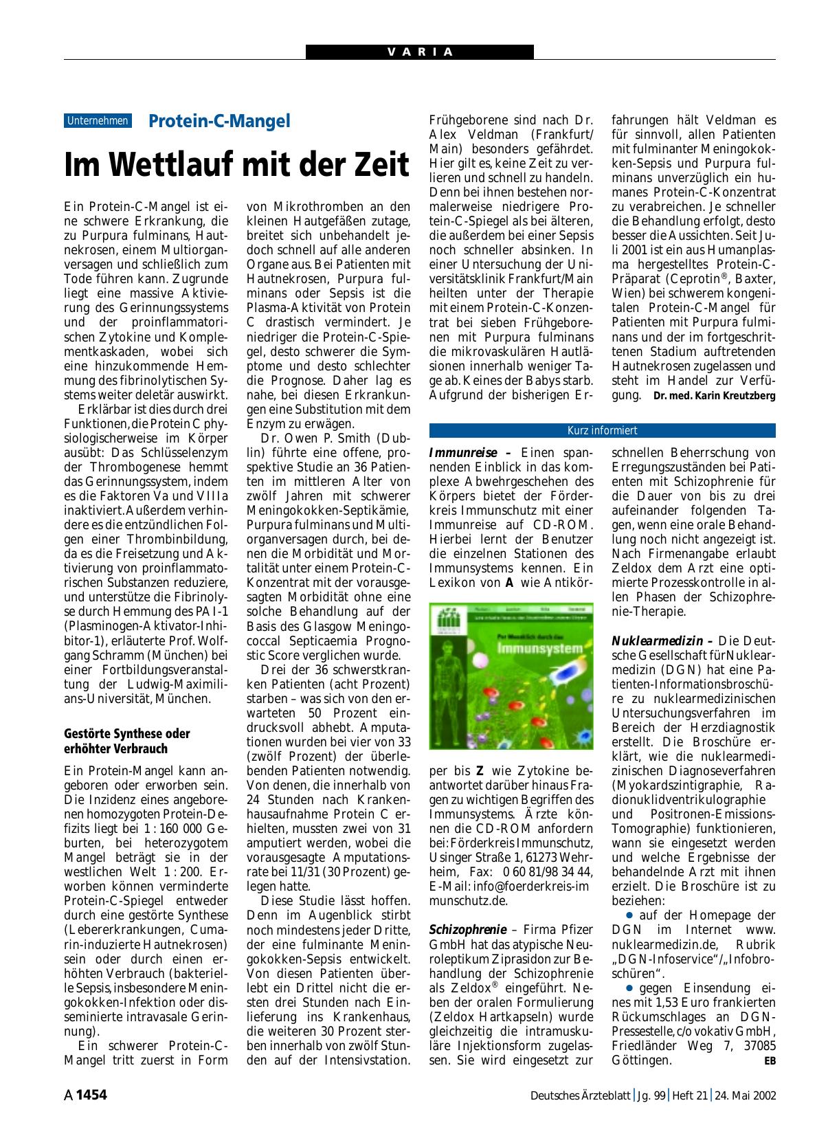 Vorschauseite 1: Immunreise