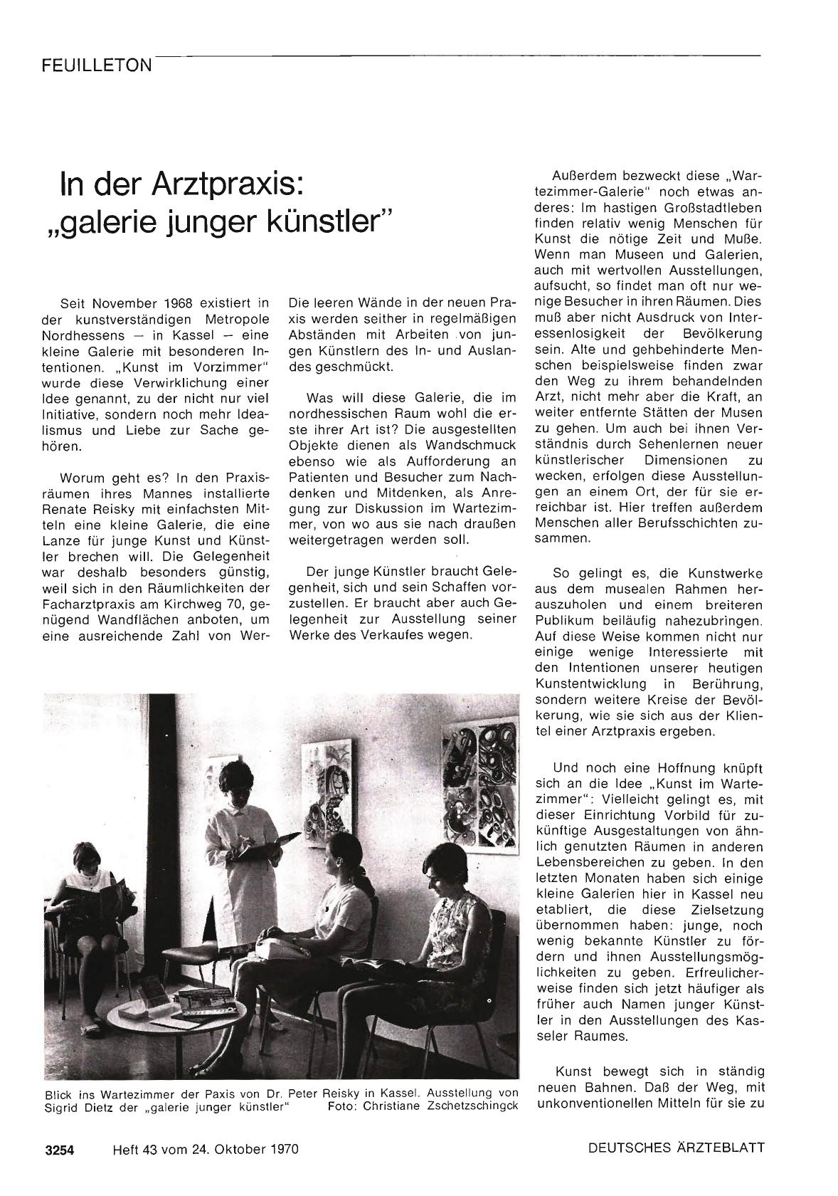 Vorschauseite 1: In der Arztpraxis: „galerie junger künstler"
