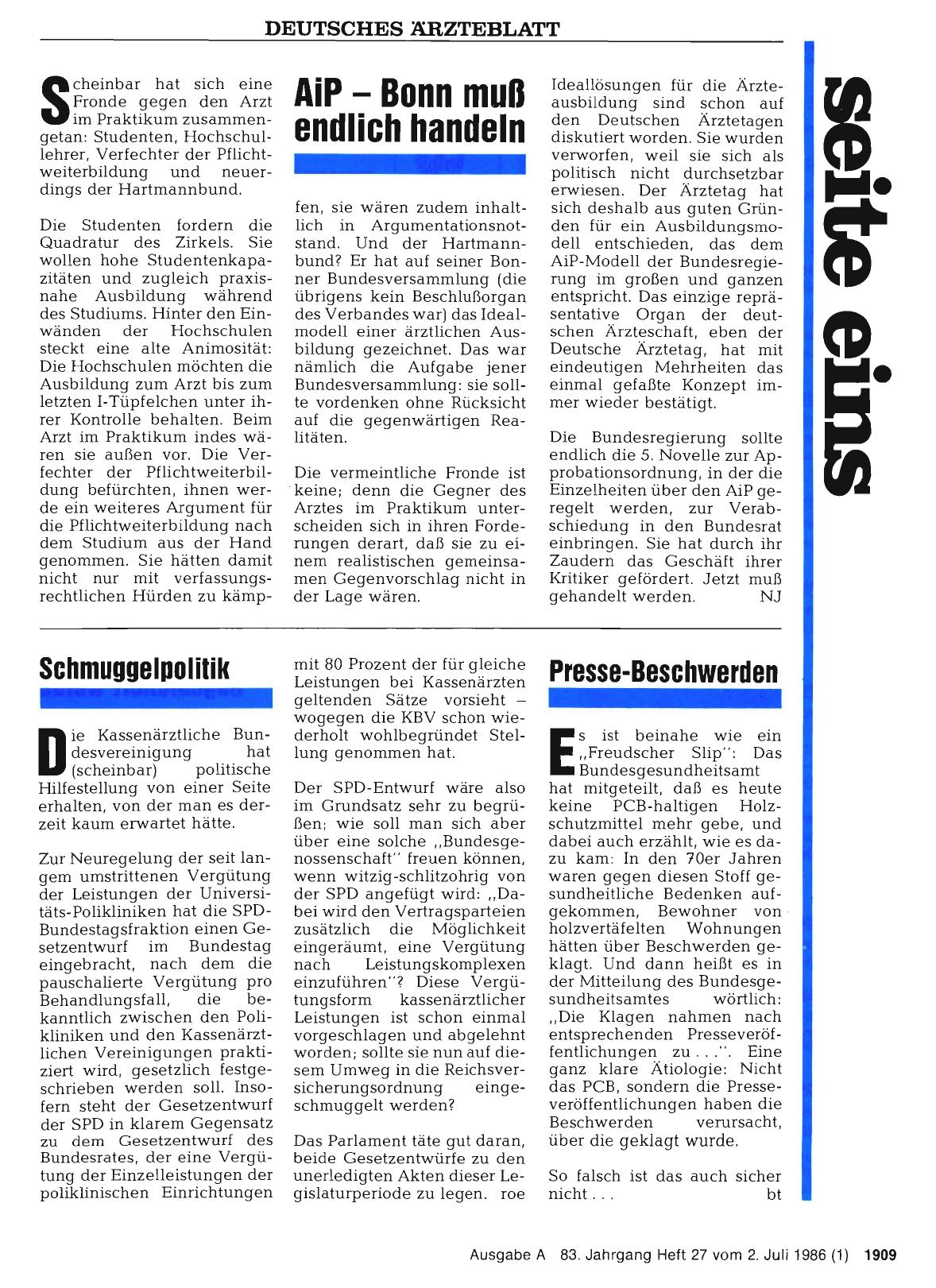 Vorschauseite 1: Presse-Beschwerden