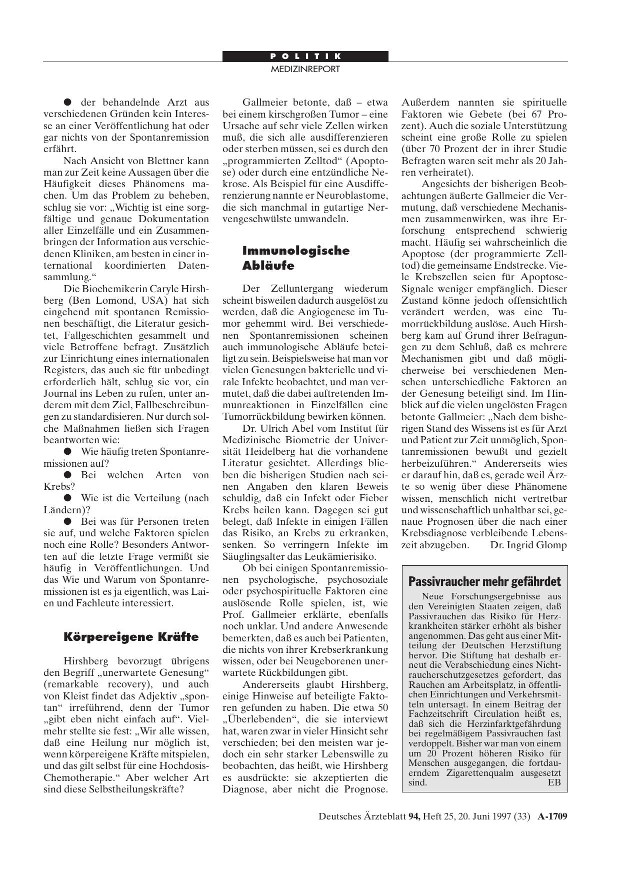 Vorschauseite 1: Passivraucher mehr gefährdet