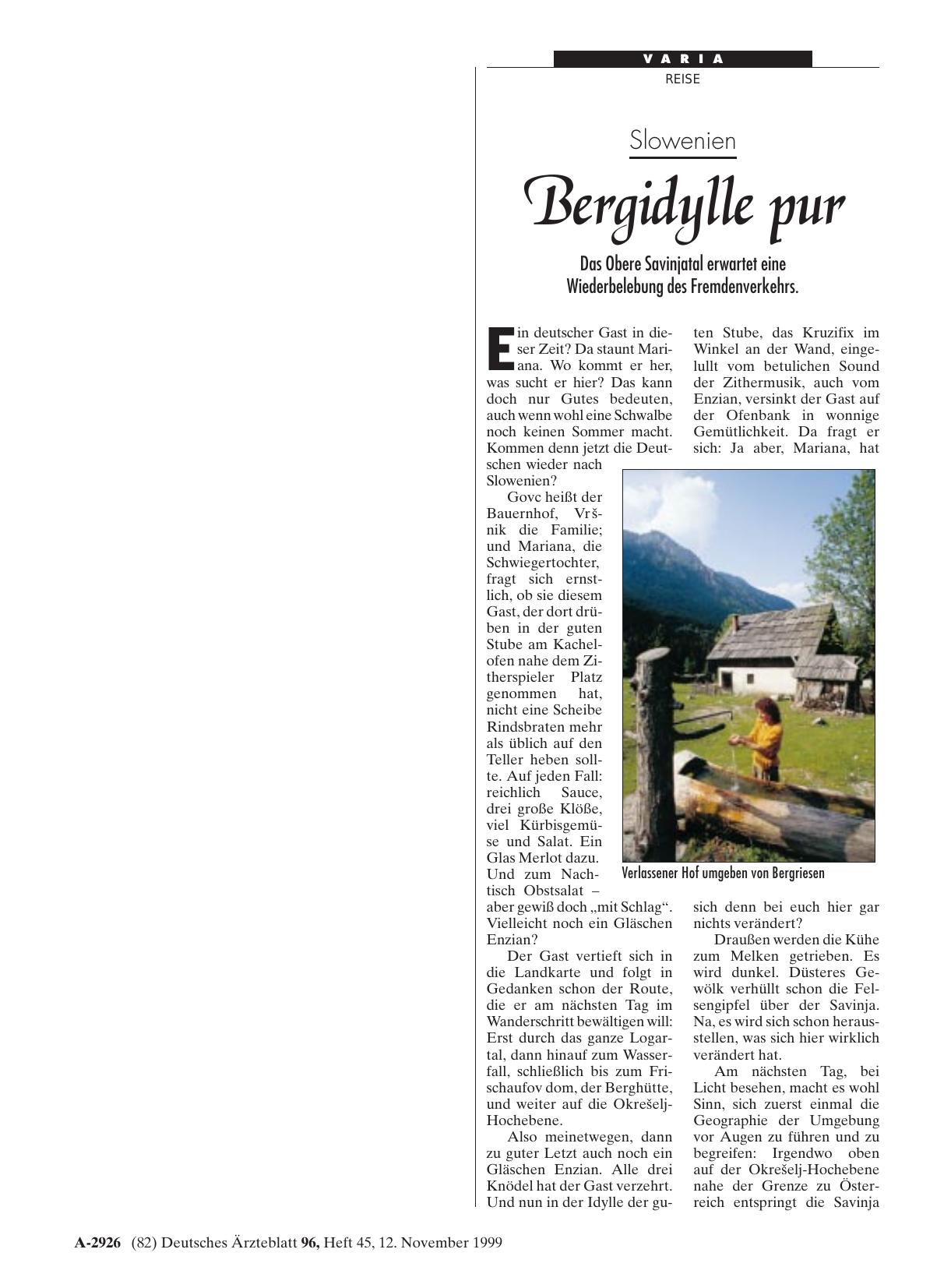Vorschauseite 1: Slowenien: Bergidylle pur