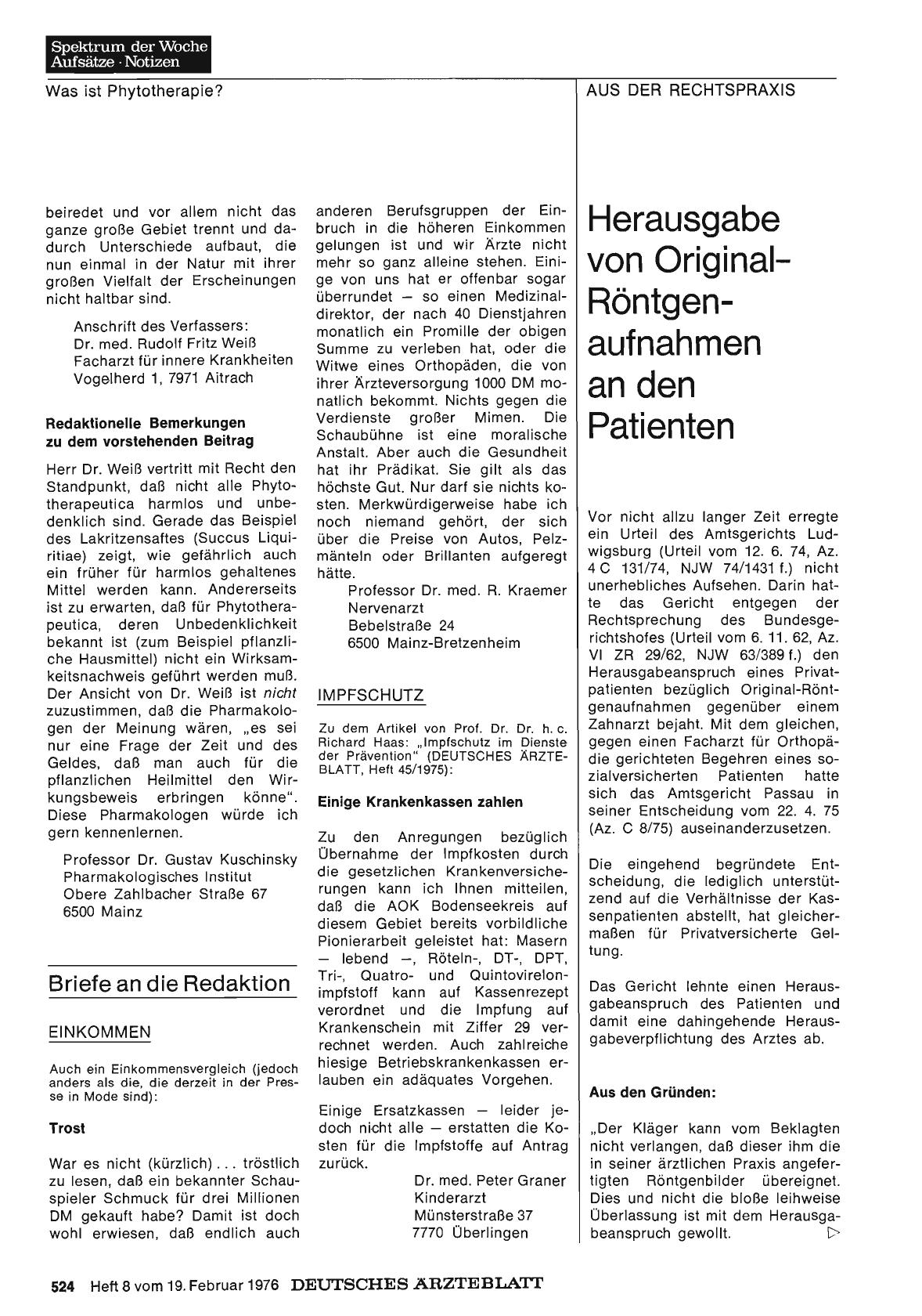 Vorschauseite 1: IMPFSCHUTZ: Einige Krankenkassen zahlen