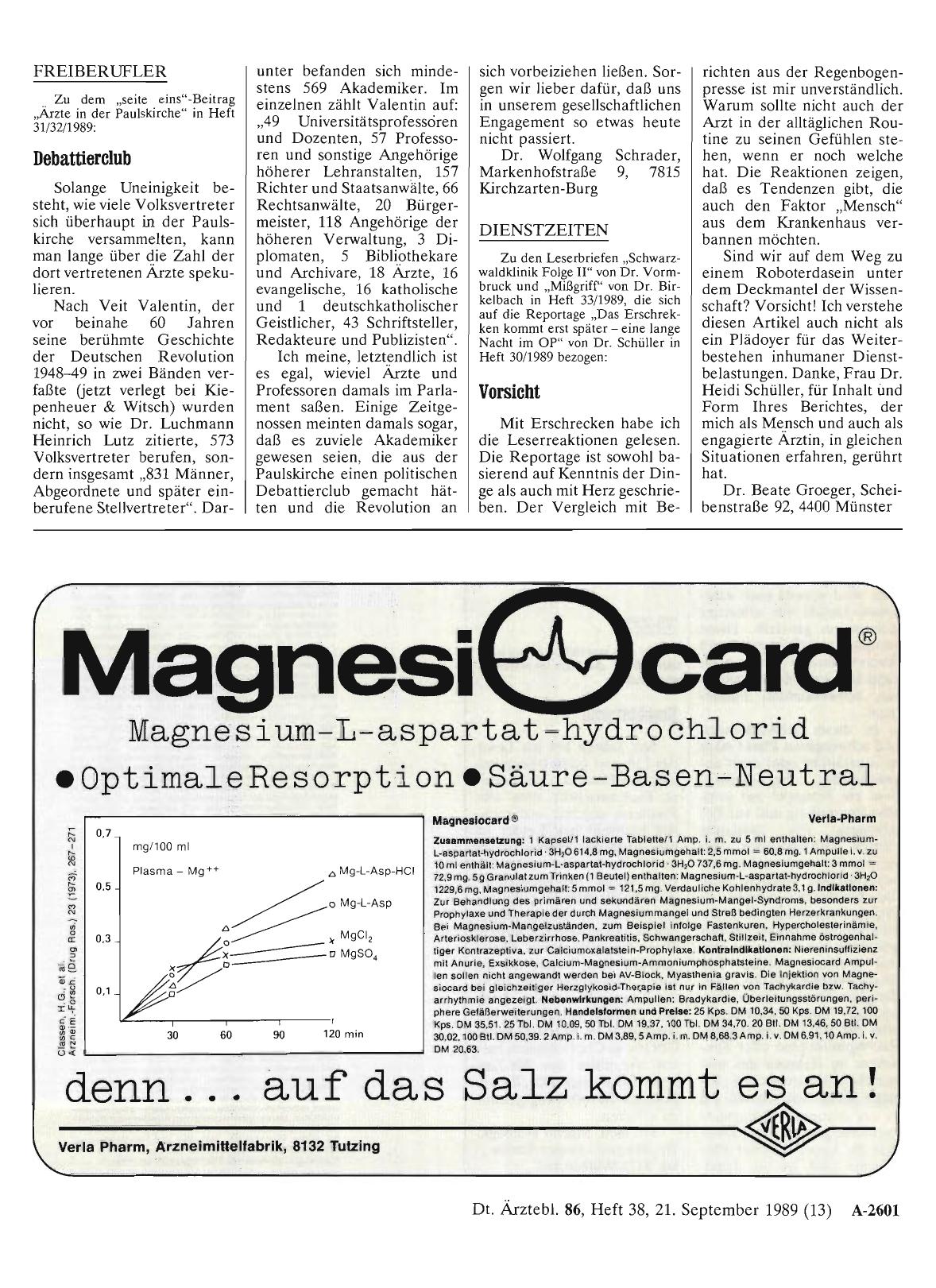 Vorschauseite 1: DIENSTZEITEN: Vorsicht