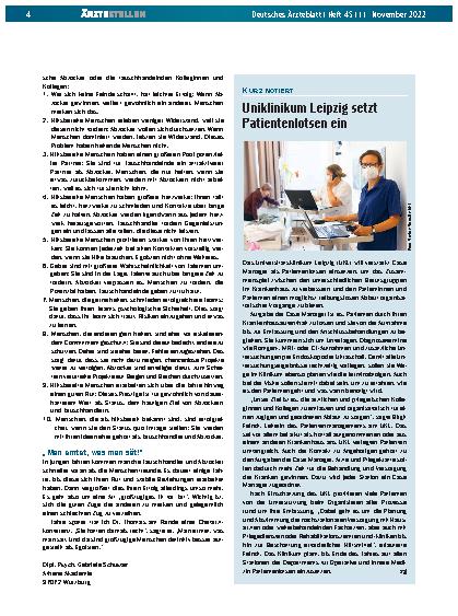 Vorschauseite 1: Uniklinikum Leipzig setzt Patientenlotsen ein