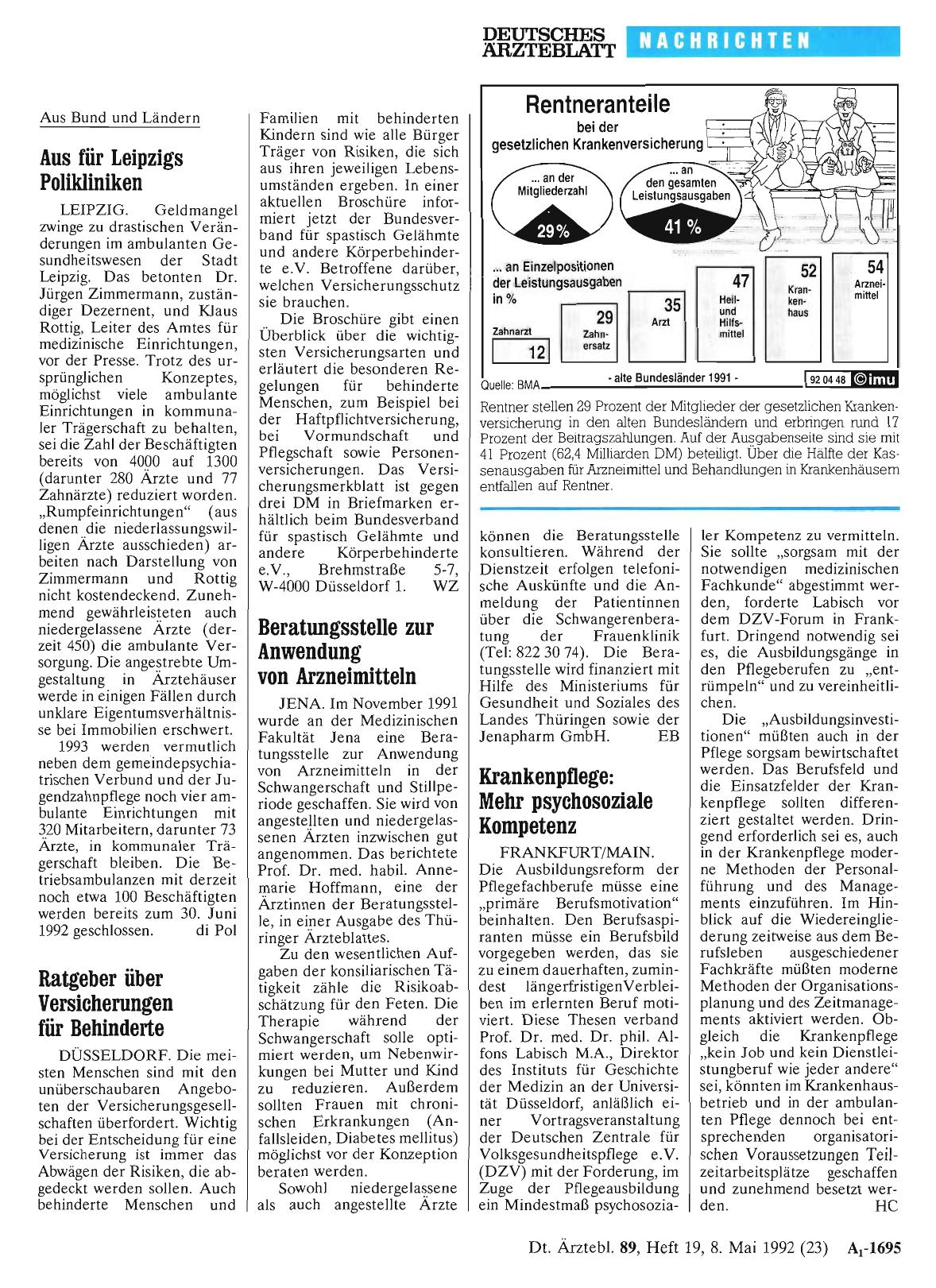 Vorschauseite 1: Ratgeber über Versicherungen für Behinderte