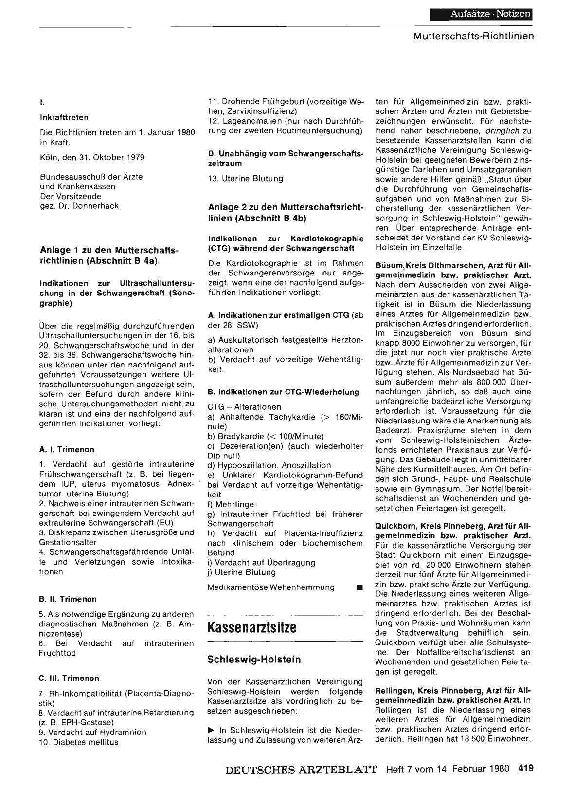 Vorschauseite 1: Kassenarztsitze