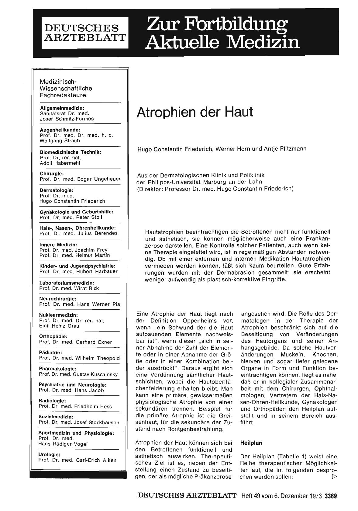 Vorschauseite 1: Atrophien der Haut