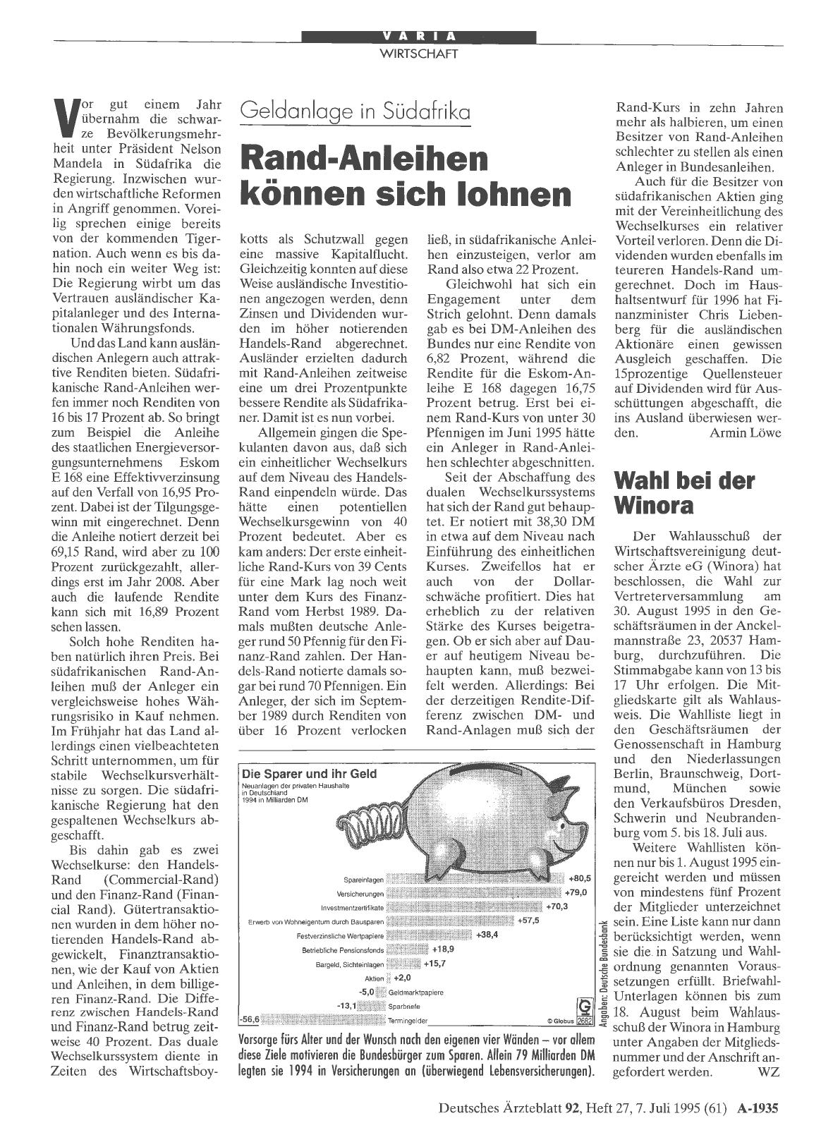 Vorschauseite 1: Wahl bei der Winora