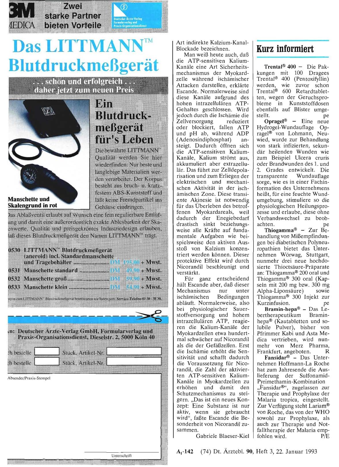 Vorschauseite 1: Kurz informiert