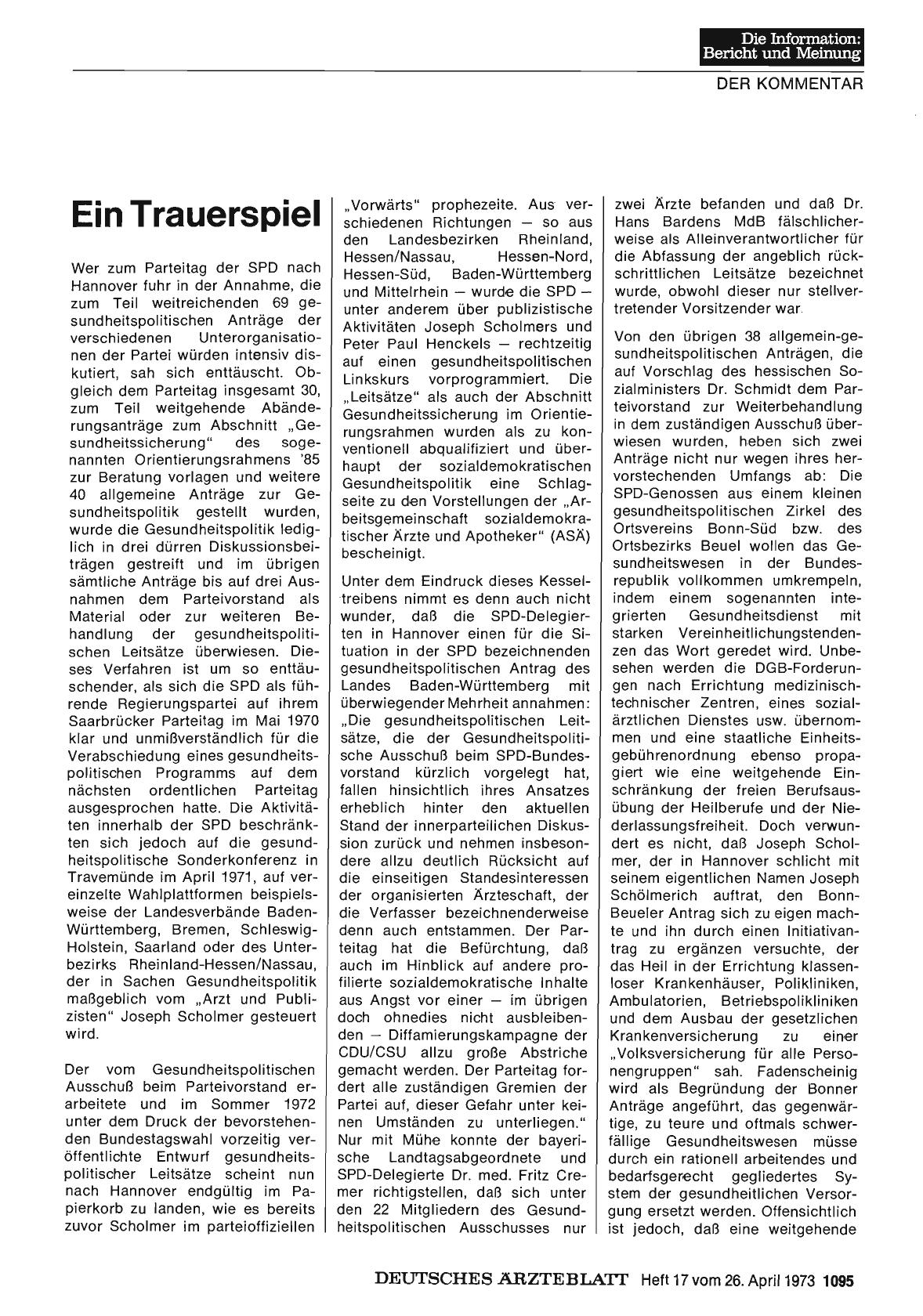 Vorschauseite 1: Ein Trauerspiel
