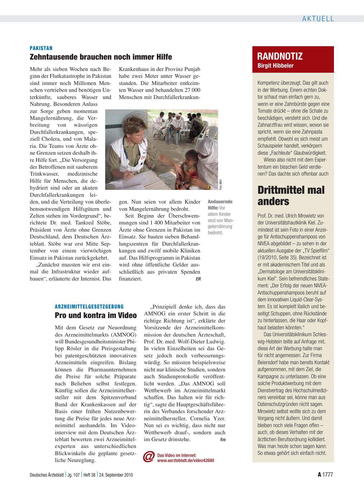 Vorschauseite 1: Arzneimittelgesetzgebung: Pro und kontra im Video