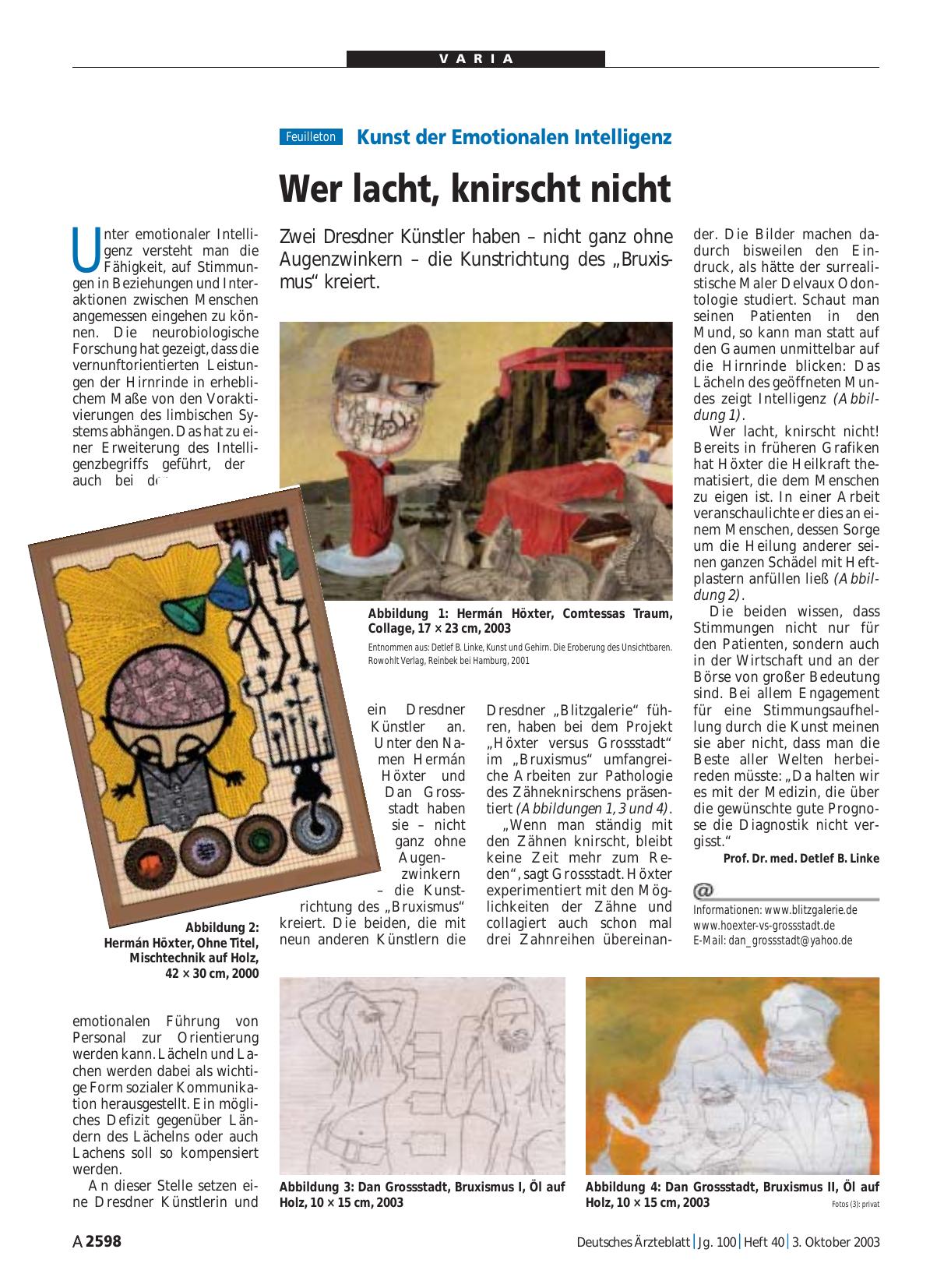 Vorschauseite 1: Kunst der Emotionalen Intelligenz: Wer lacht, knirscht nicht