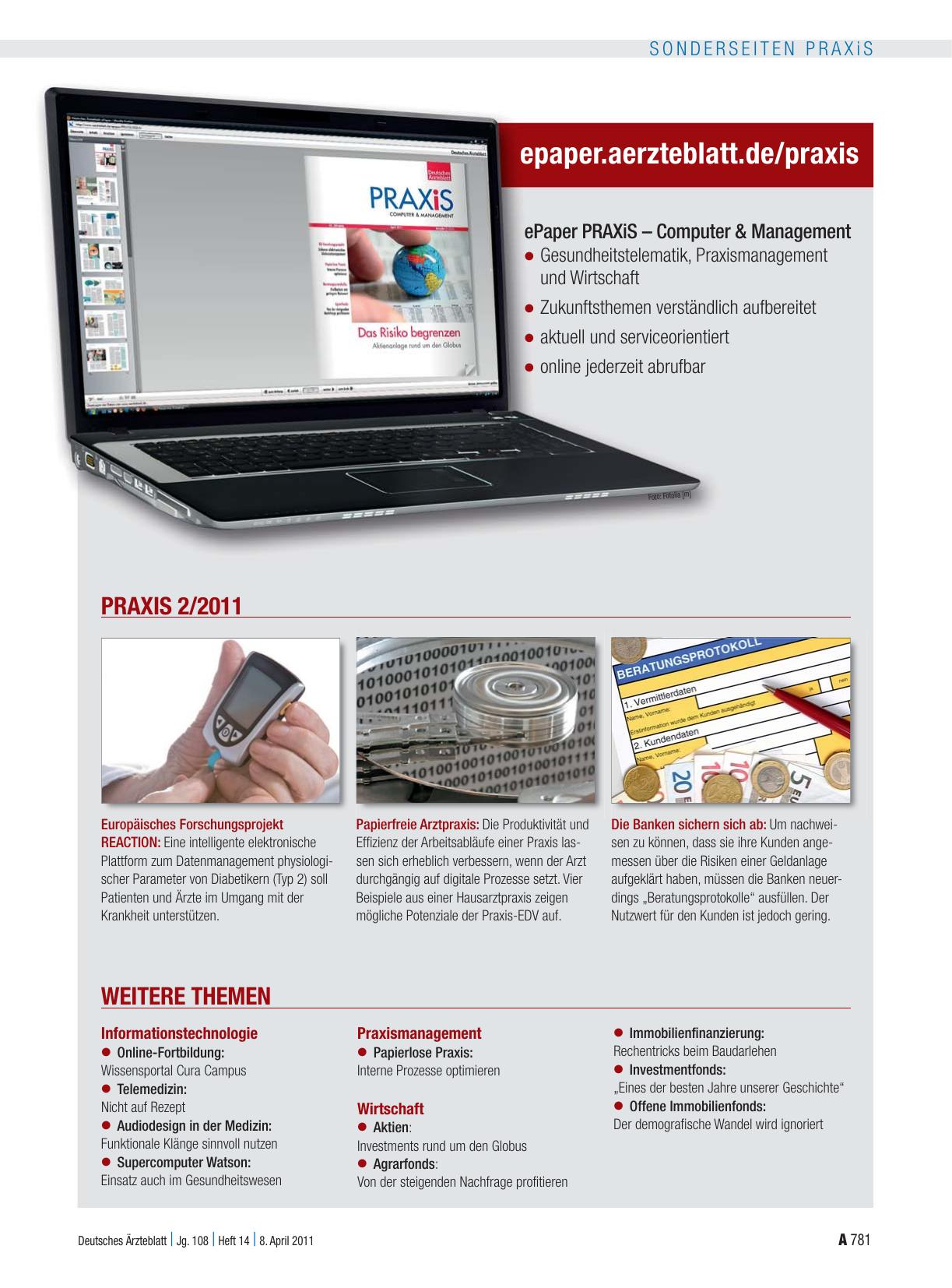 Vorschauseite 1: ePaper PRAXiS – Computer & Management