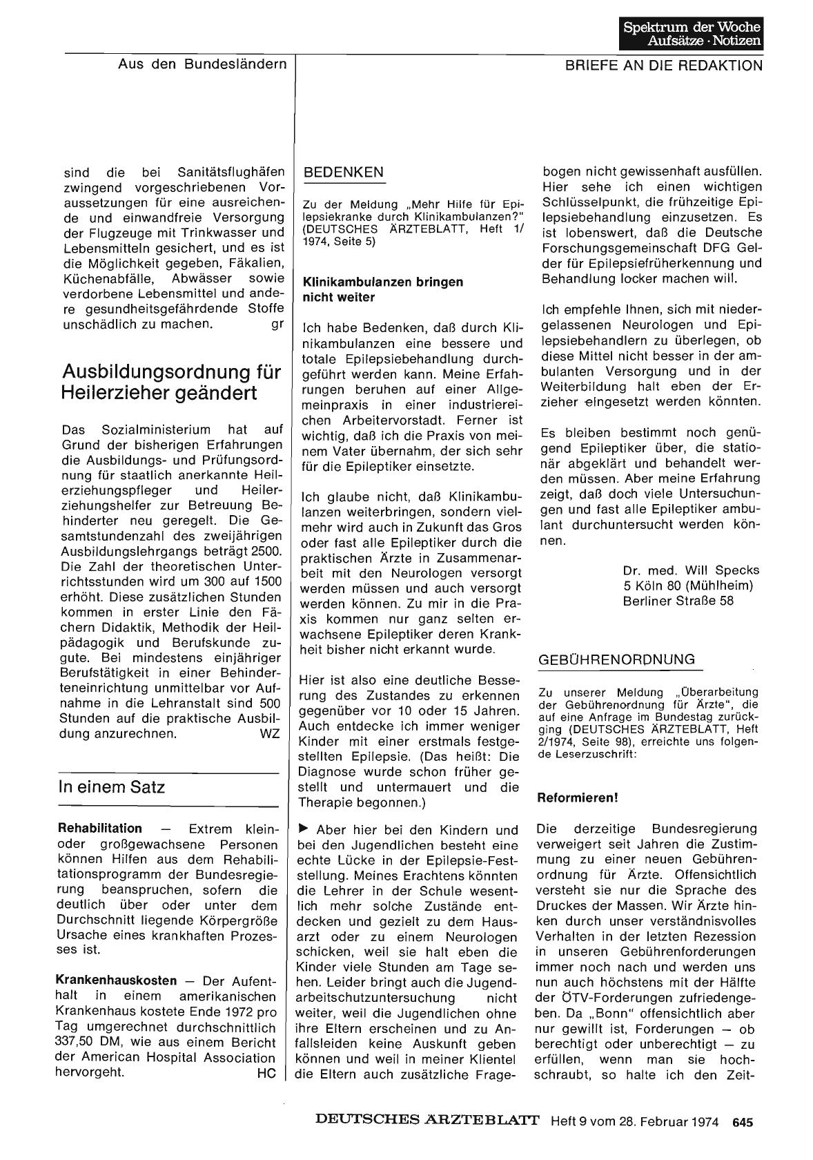 Vorschauseite 1: Bedenken: Klinikambulanzen bringen nicht weiter