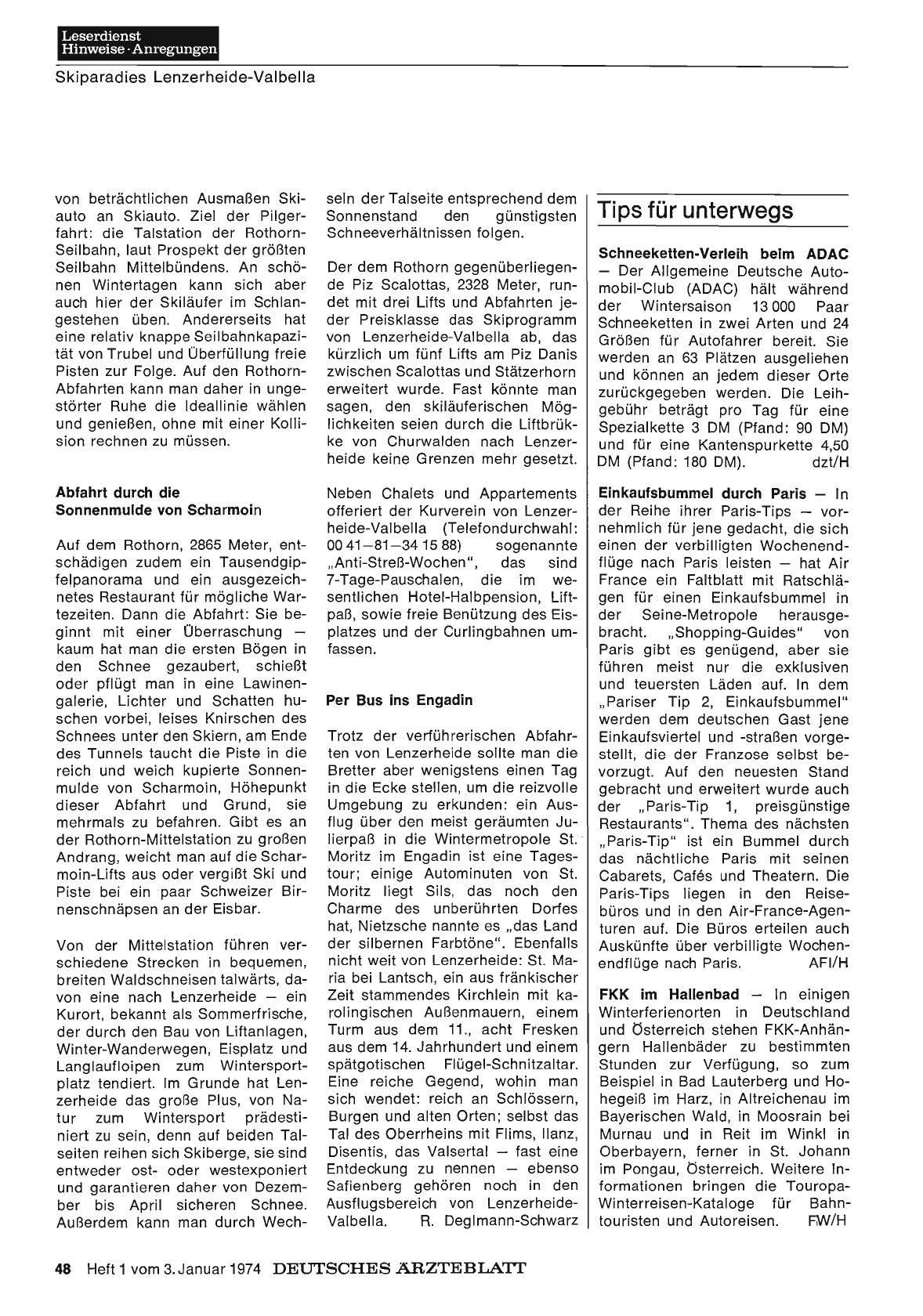 Vorschauseite 1: Tips für unterwegs