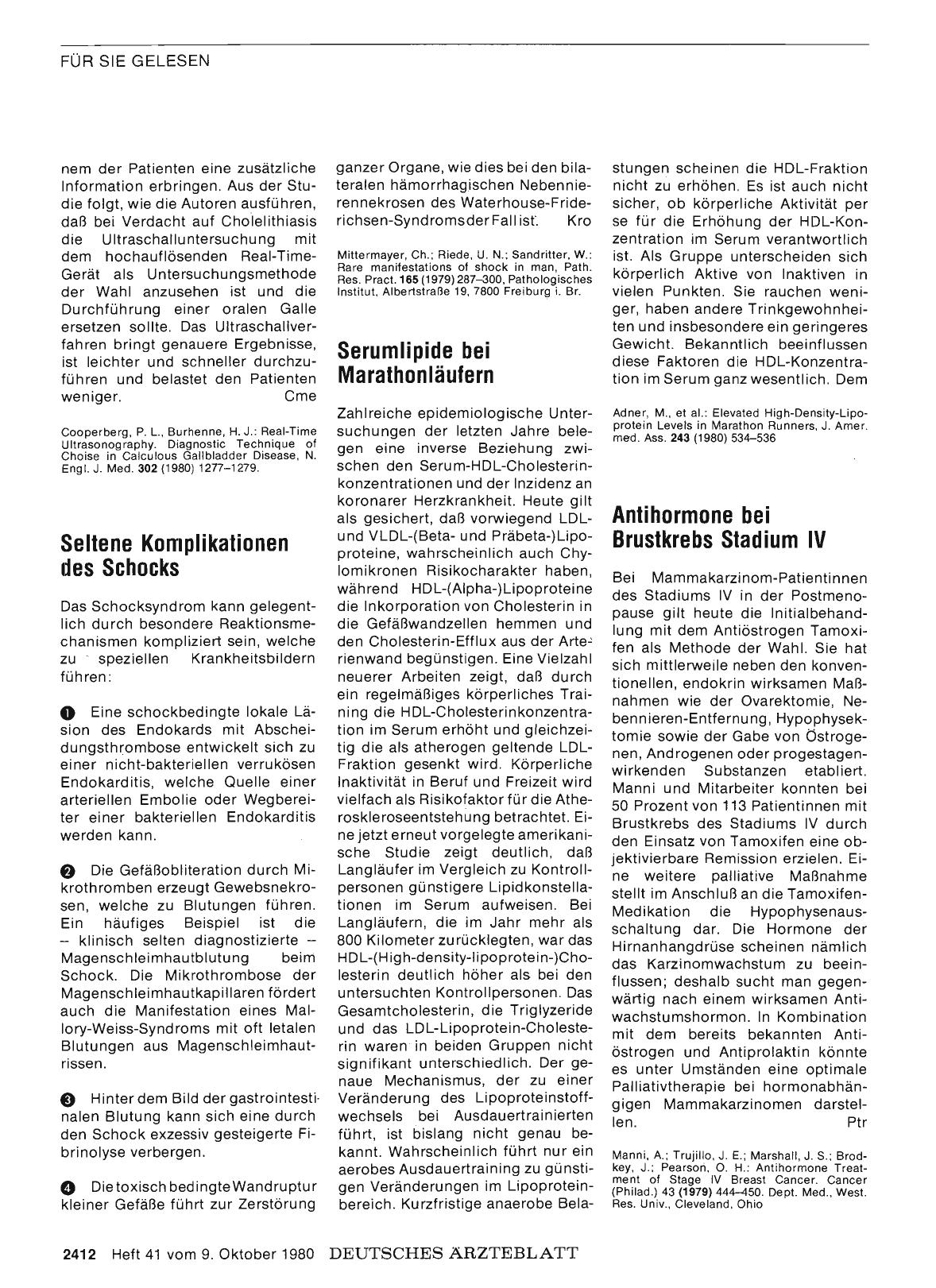 Vorschauseite 1: Antihormone bei Brustkrebs Stadium IV