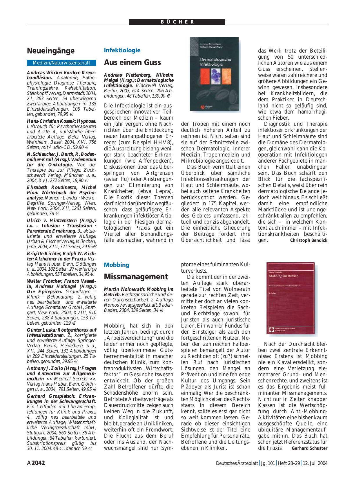 Vorschauseite 1: Mobbing im Betrieb