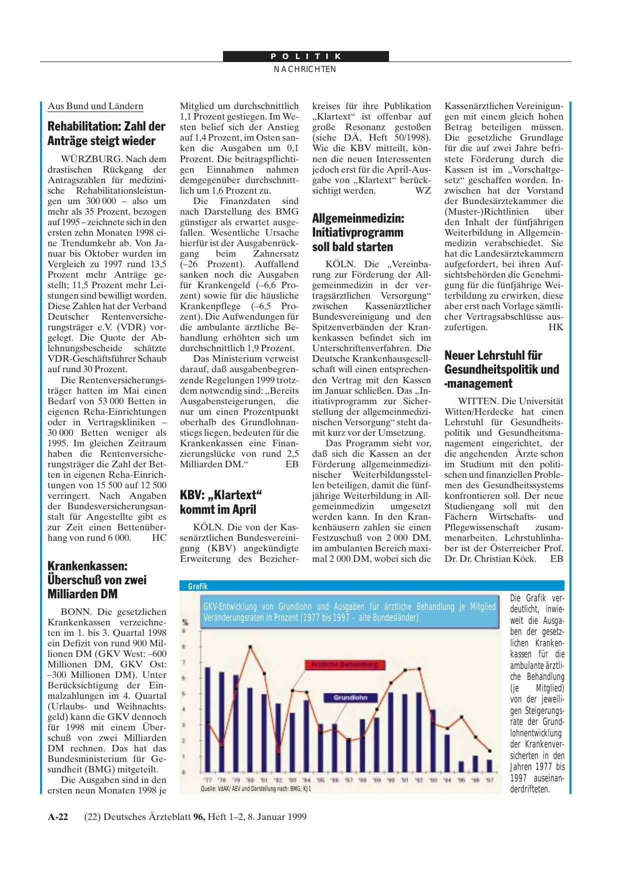 Vorschauseite 1: KBV: „Klartext“ kommt im April