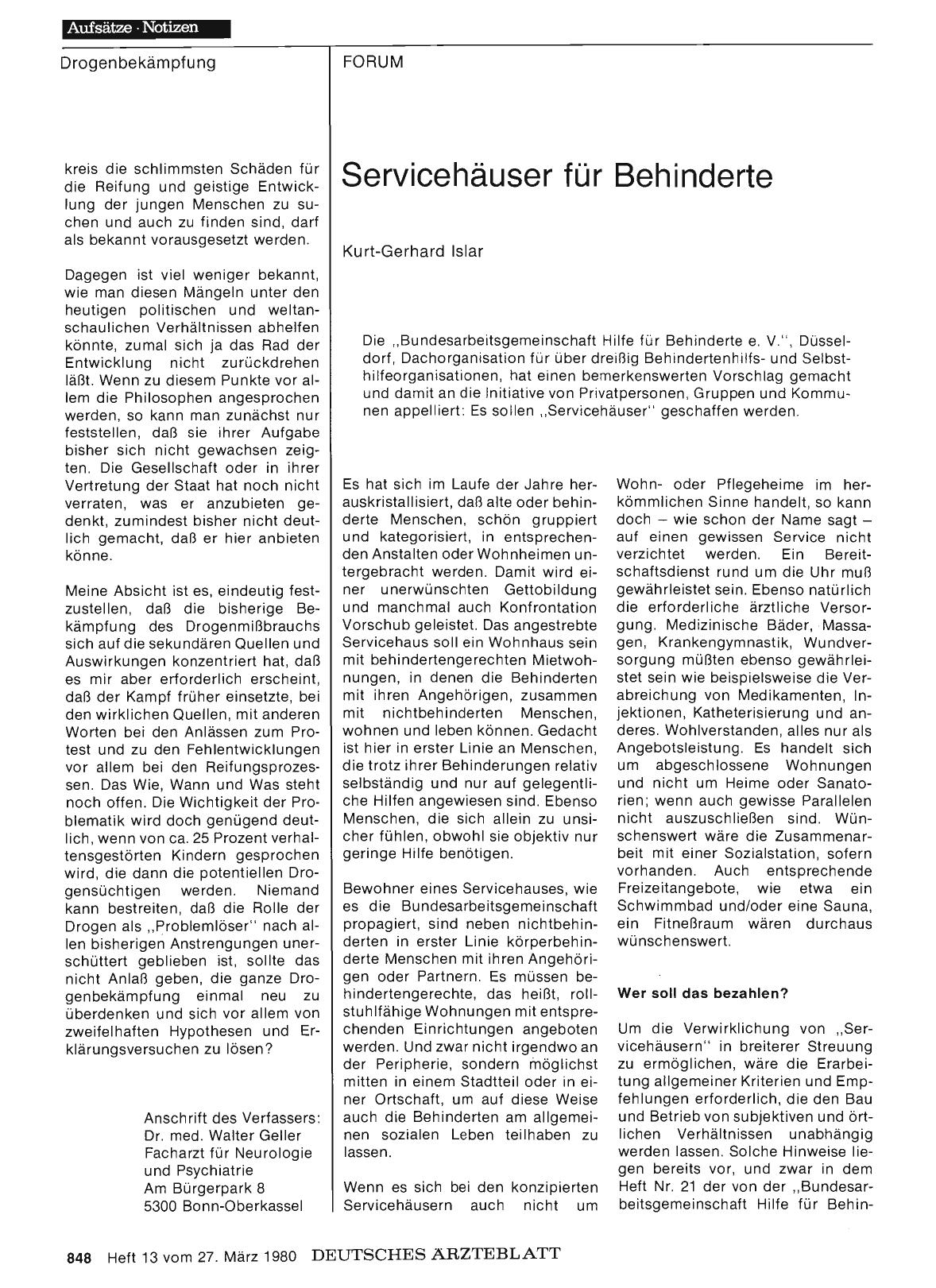 Vorschauseite 1: Servicehäuser für Behinderte