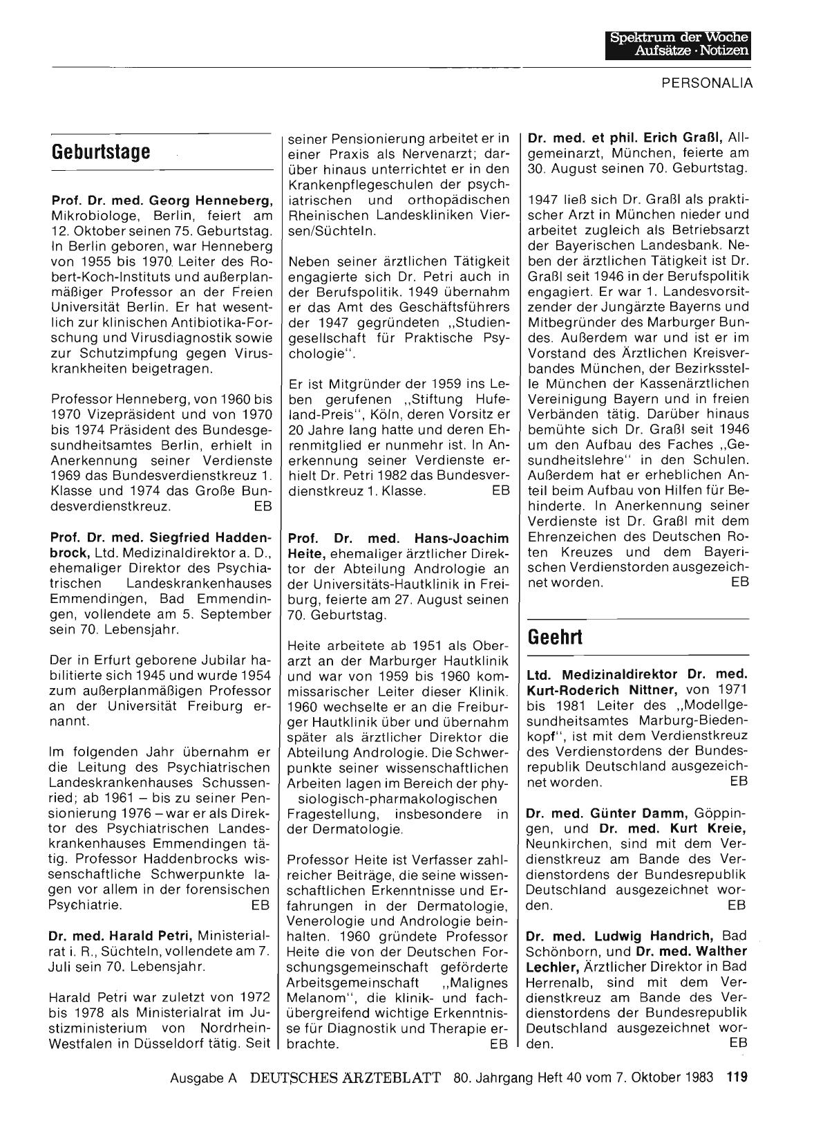 Vorschauseite 1: Geehrt