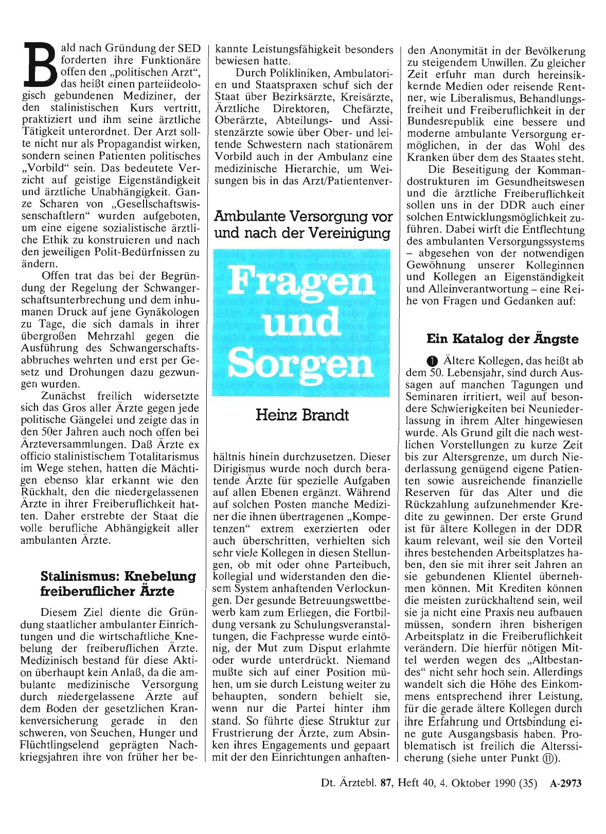 Vorschauseite 1: Fragen und Sorgen