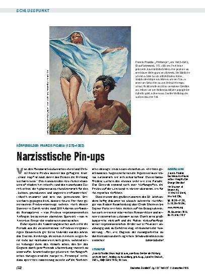 Vorschauseite 1: Körperbilder: Francis Picabia (1879 – 1953) – Narzisstische Pin-ups