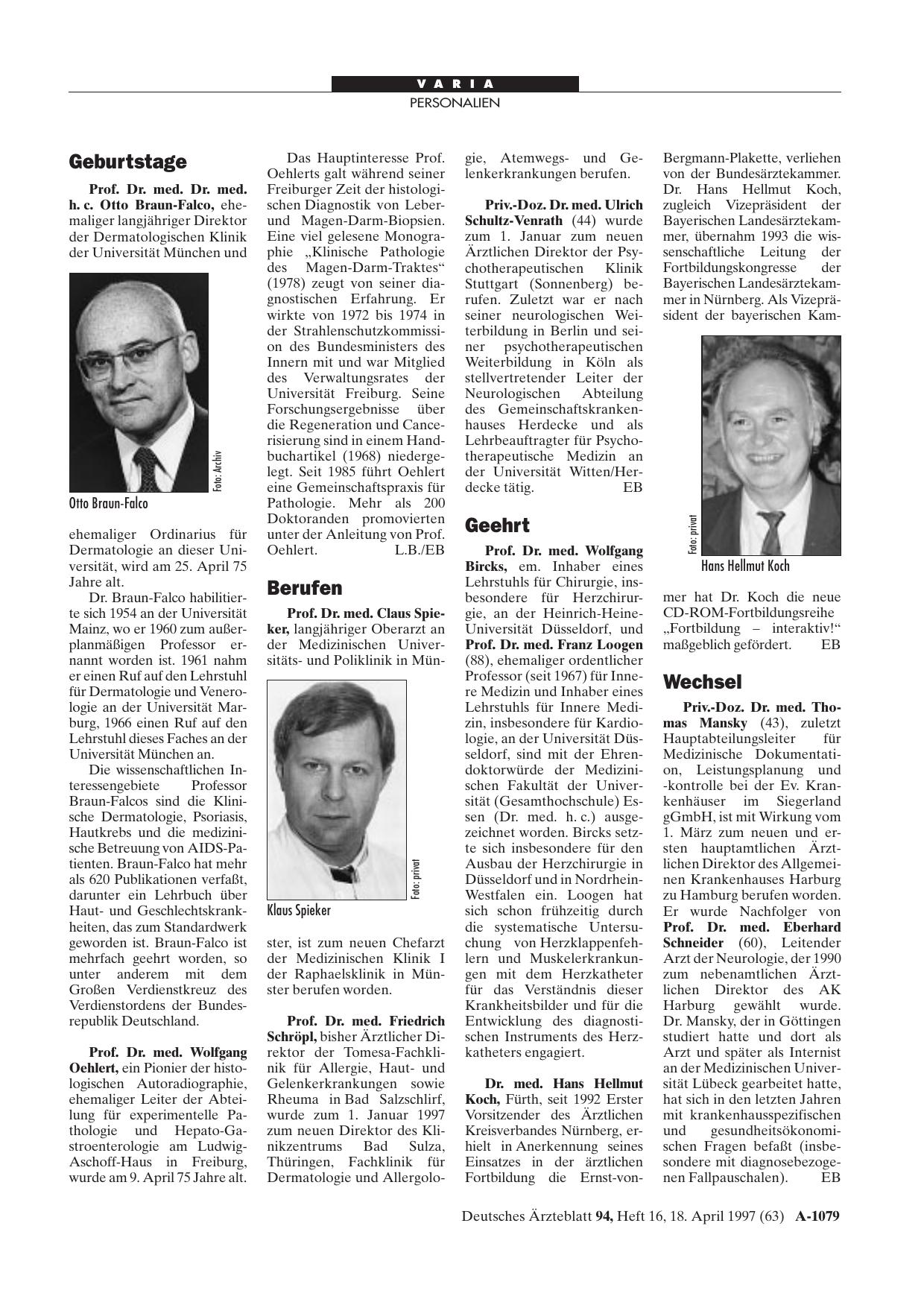 Vorschauseite 1: Geehrt